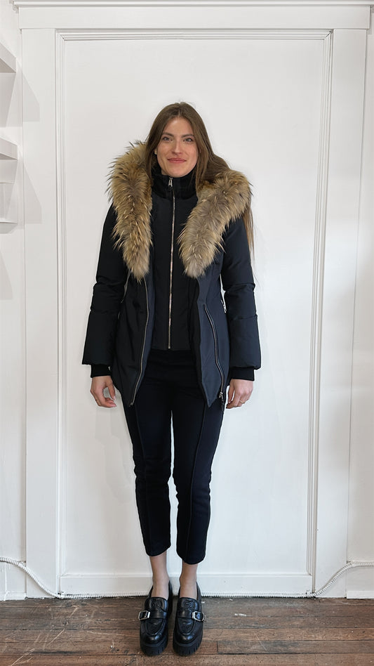Mackage Navy Blue Down Filled Akiva Jacket Extra Small