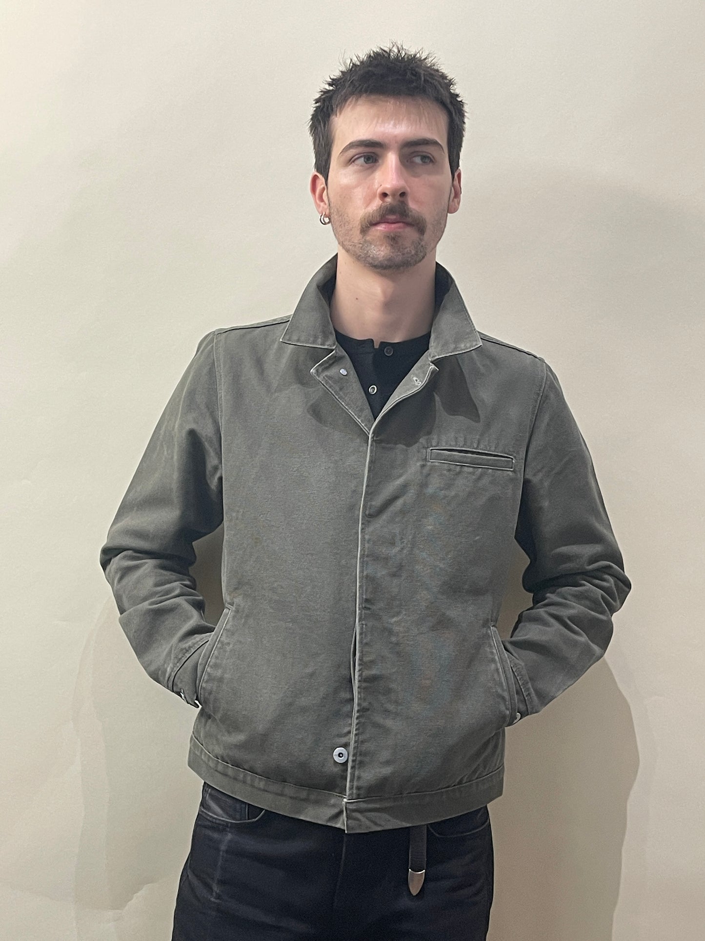 Rogue Territory Sage Green Canvas Tanker Jacket Medium - M