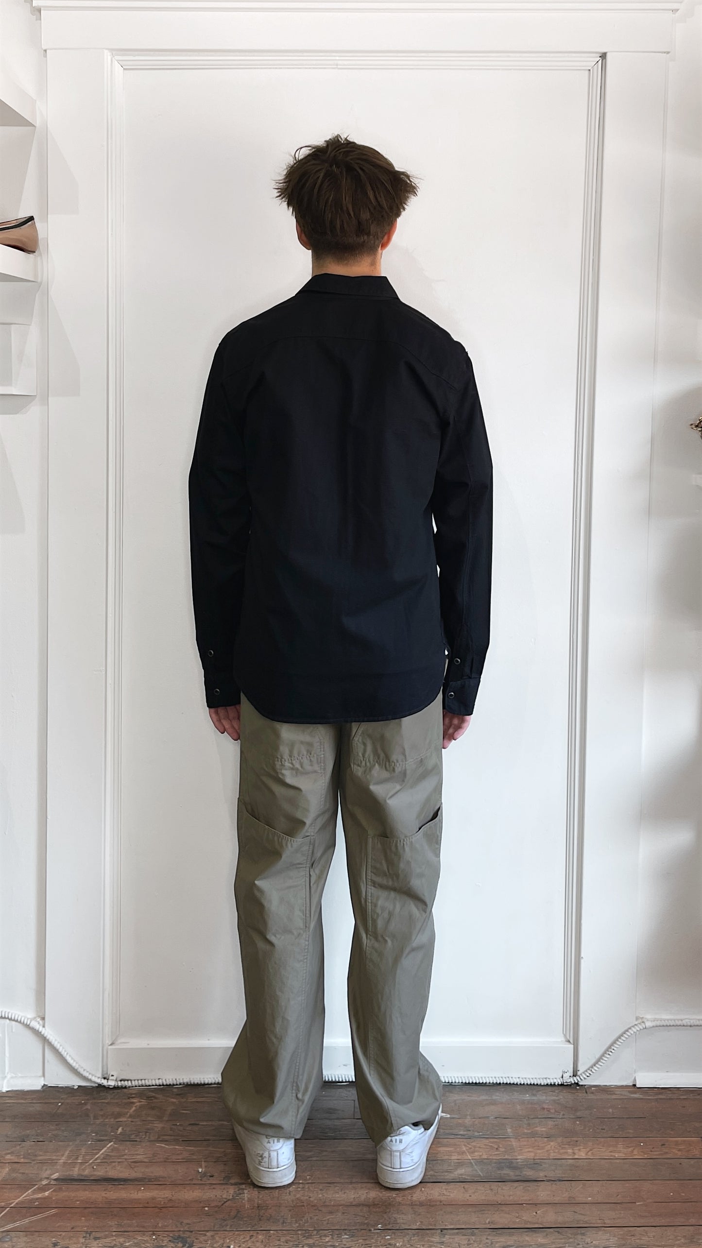 Freenote Cloth Black Cotton Twill Western Shirt Extra Large