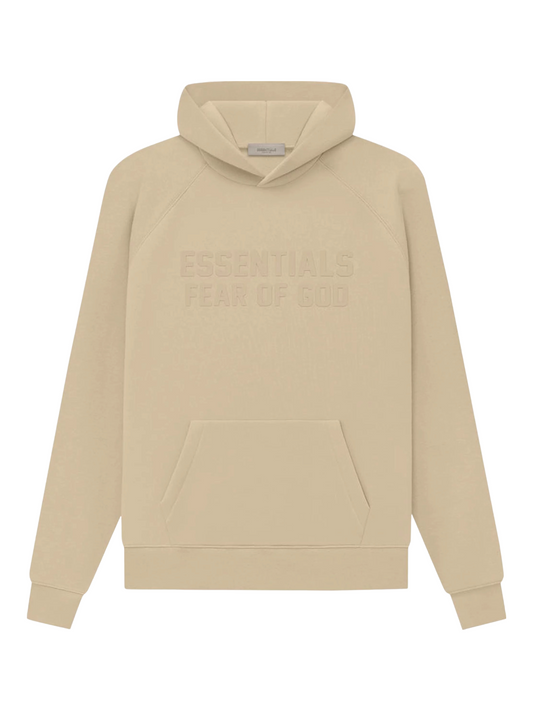 Essentials Fear of God Sand Fleece Hoodie SS23 — Genuine Design Luxury Consignment for Men. New & Pre-Owned Clothing, Shoes, & Accessories. Calgary, Canada