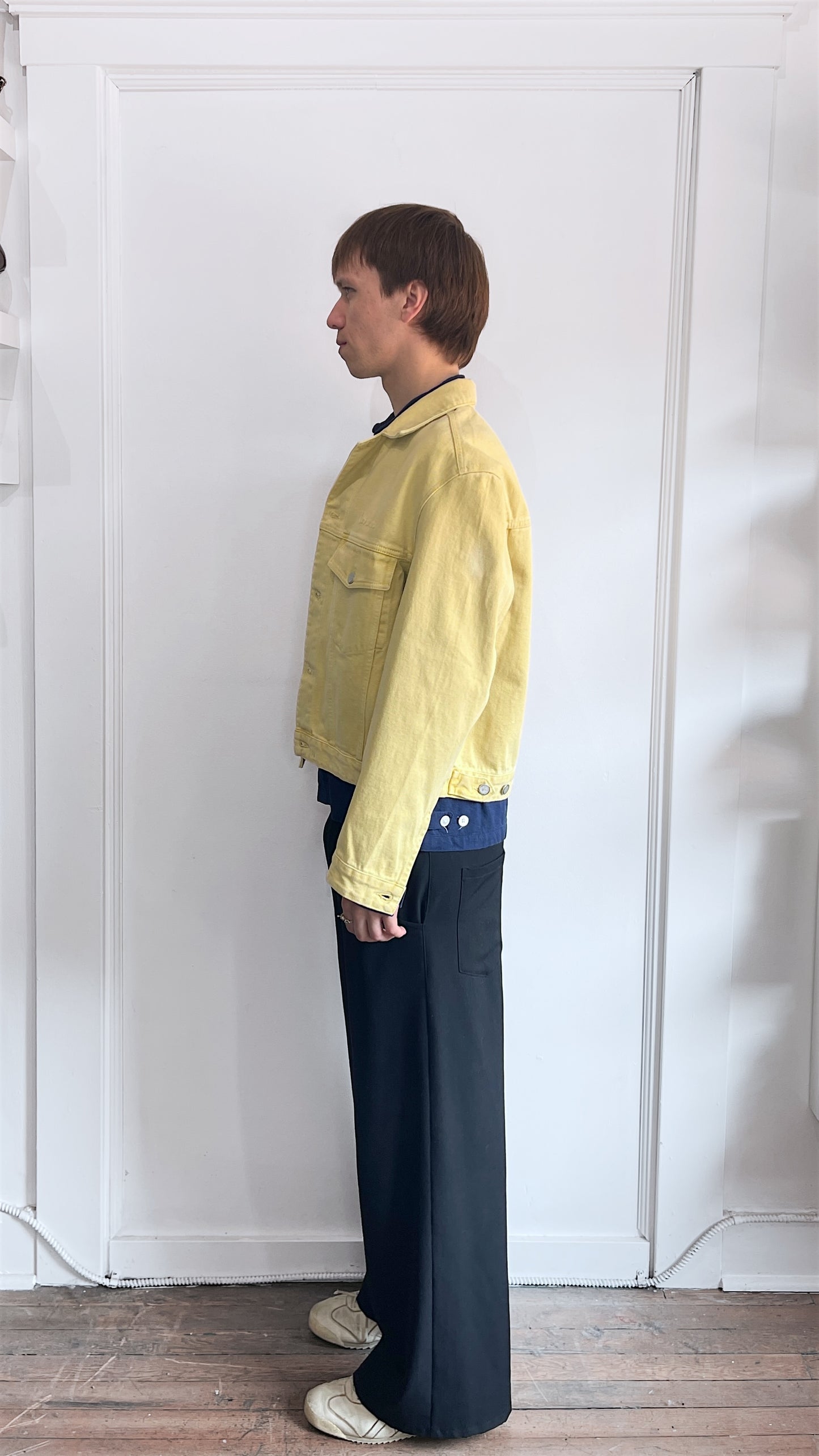 CMMN SWDN Yellow Cotton Twill Boris Jacket 36