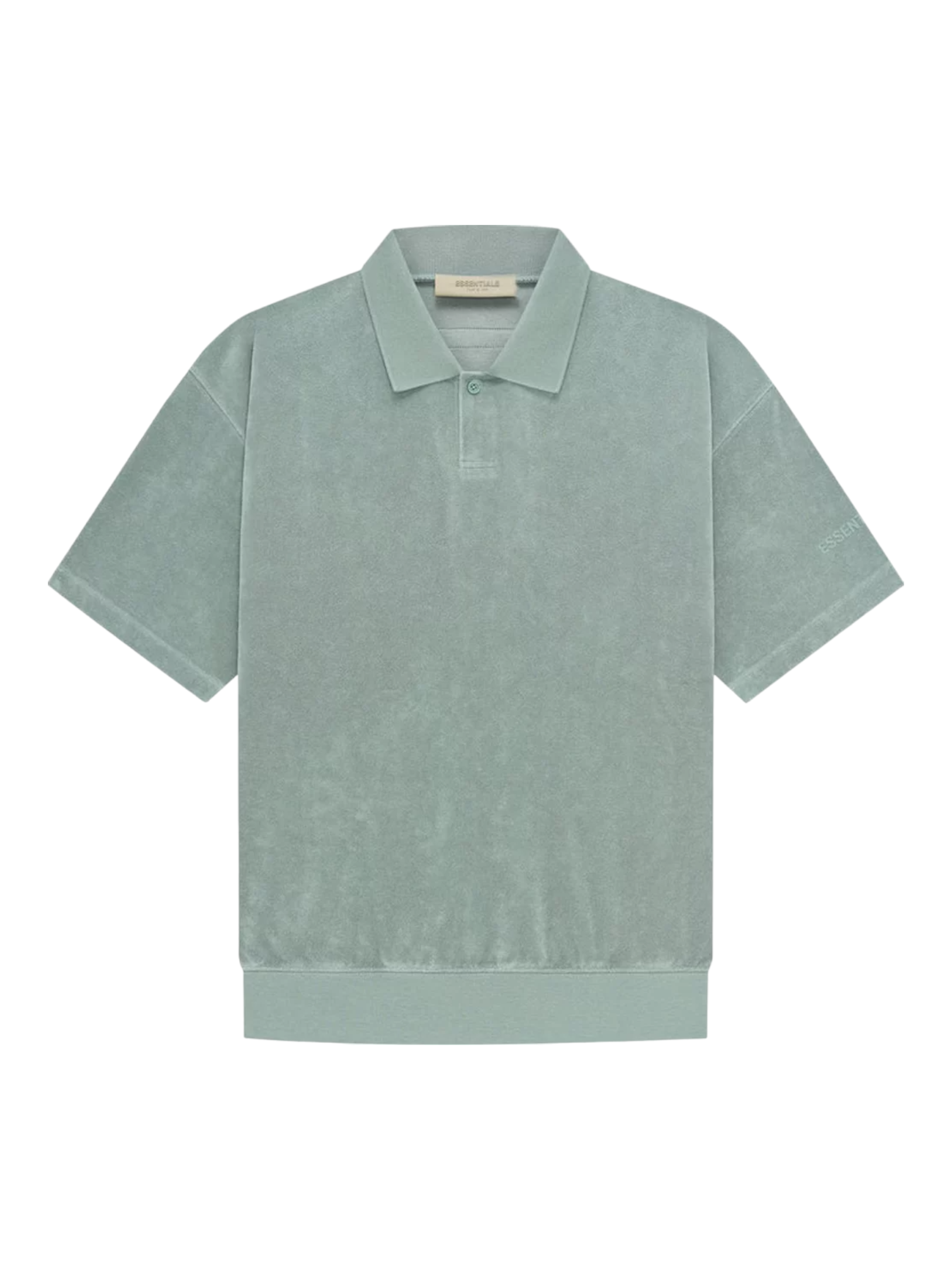 Essentials Fear of God Sycamore Short Sleeve Terry Cloth Polo SS23  — Genuine Design Luxury Consignment Calgary, Canada New & Pre-Owned Authentic Clothing, Shoes, Accessories.