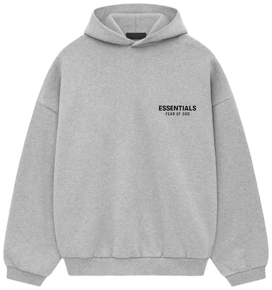 ESSENTIALS FEAR OF GOD フーディ グレー Essentials Fear of God Light Heather Grey Hoodie II FW24 – Genuine