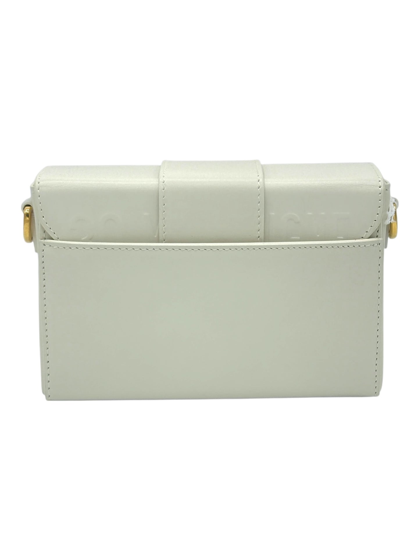 Christian Dior White Calfskin Leather 30 Montaigne Bag