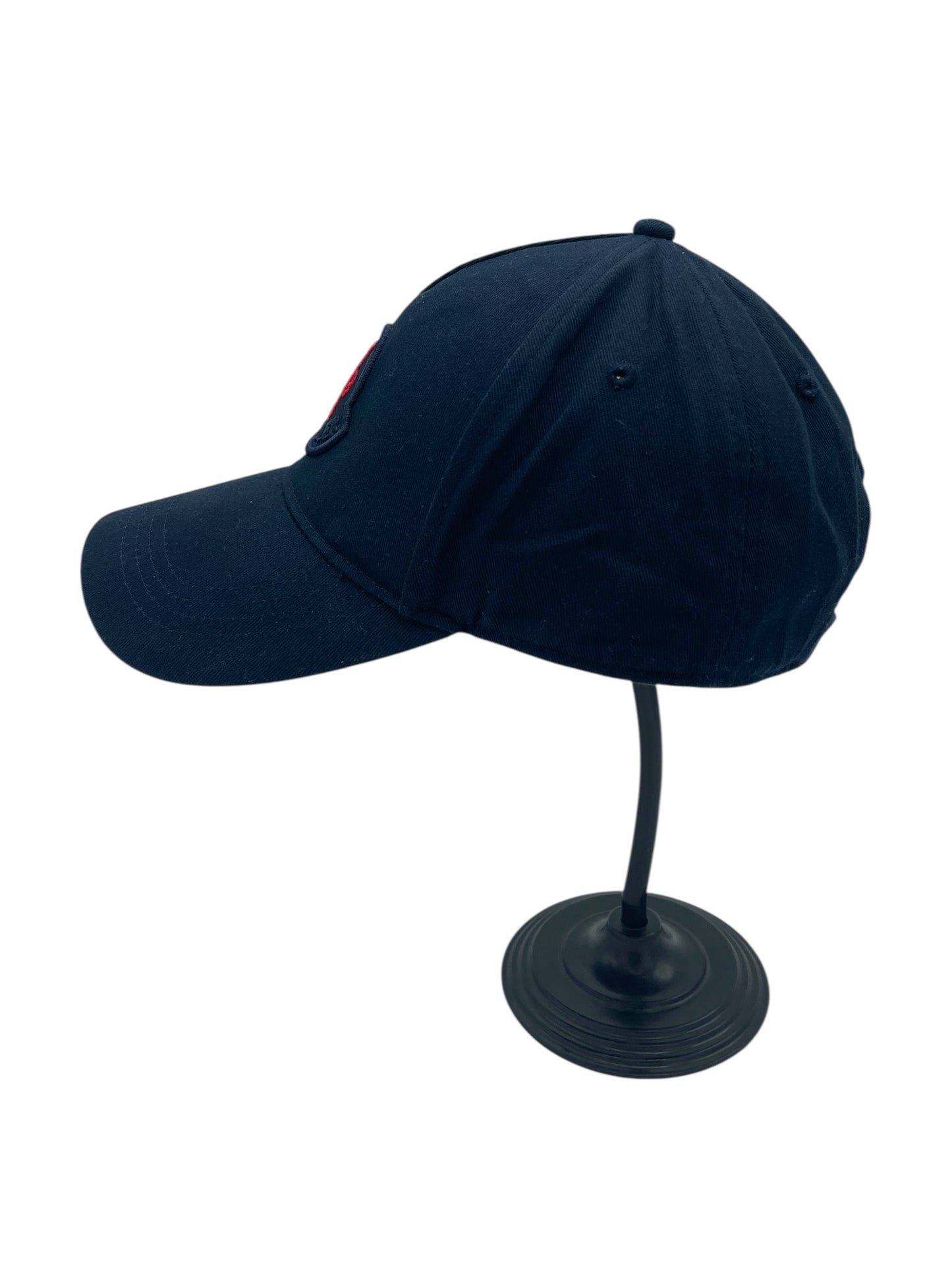 Moncler Navy Blue Cotton Tonal Logo Baseball Cap