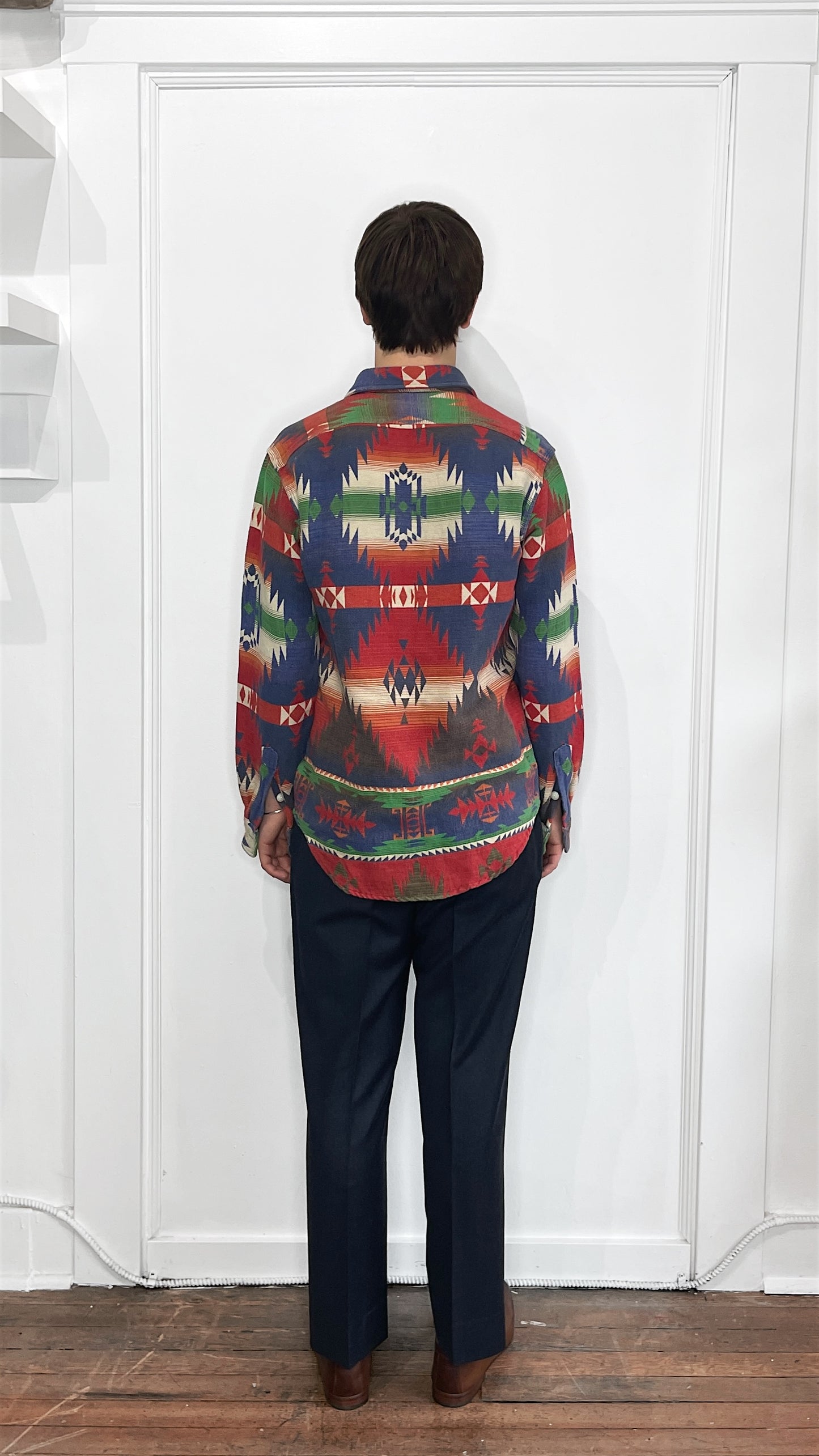 Polo Ralph Lauren Multicolour Southwestern Jacquard Overshirt Small