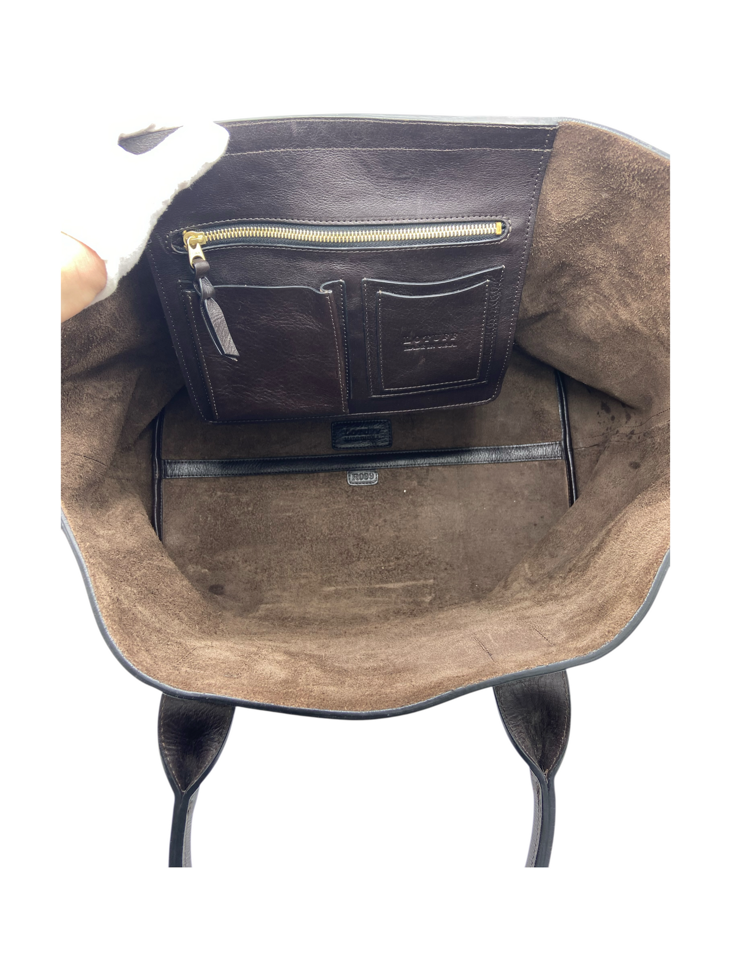 Lotuff Chocolate Brown Leather Working Tote I