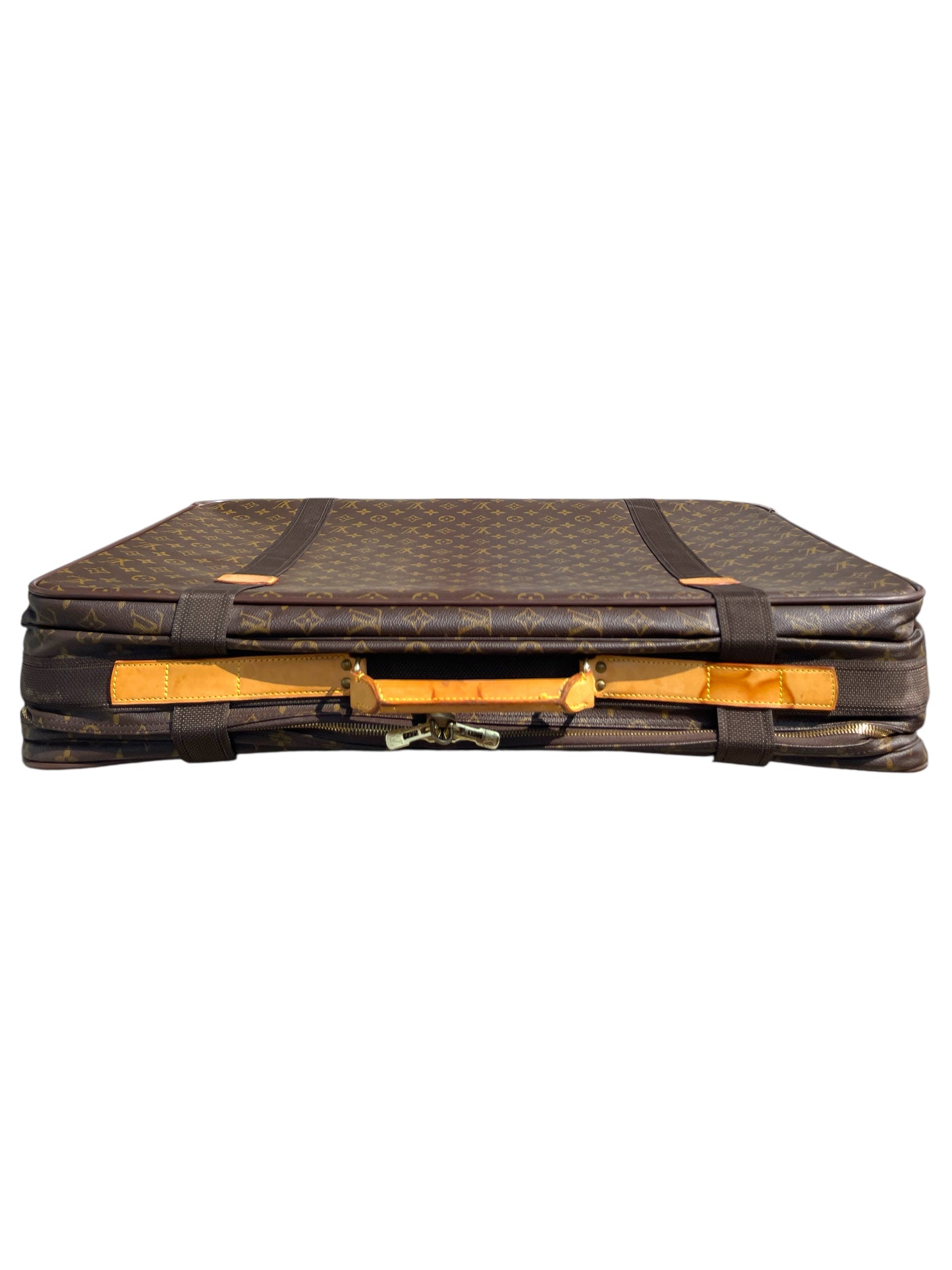 Louis Vuitton Brown Danier Coated Canvas Satellite Suitcase- Genuine Design 2
