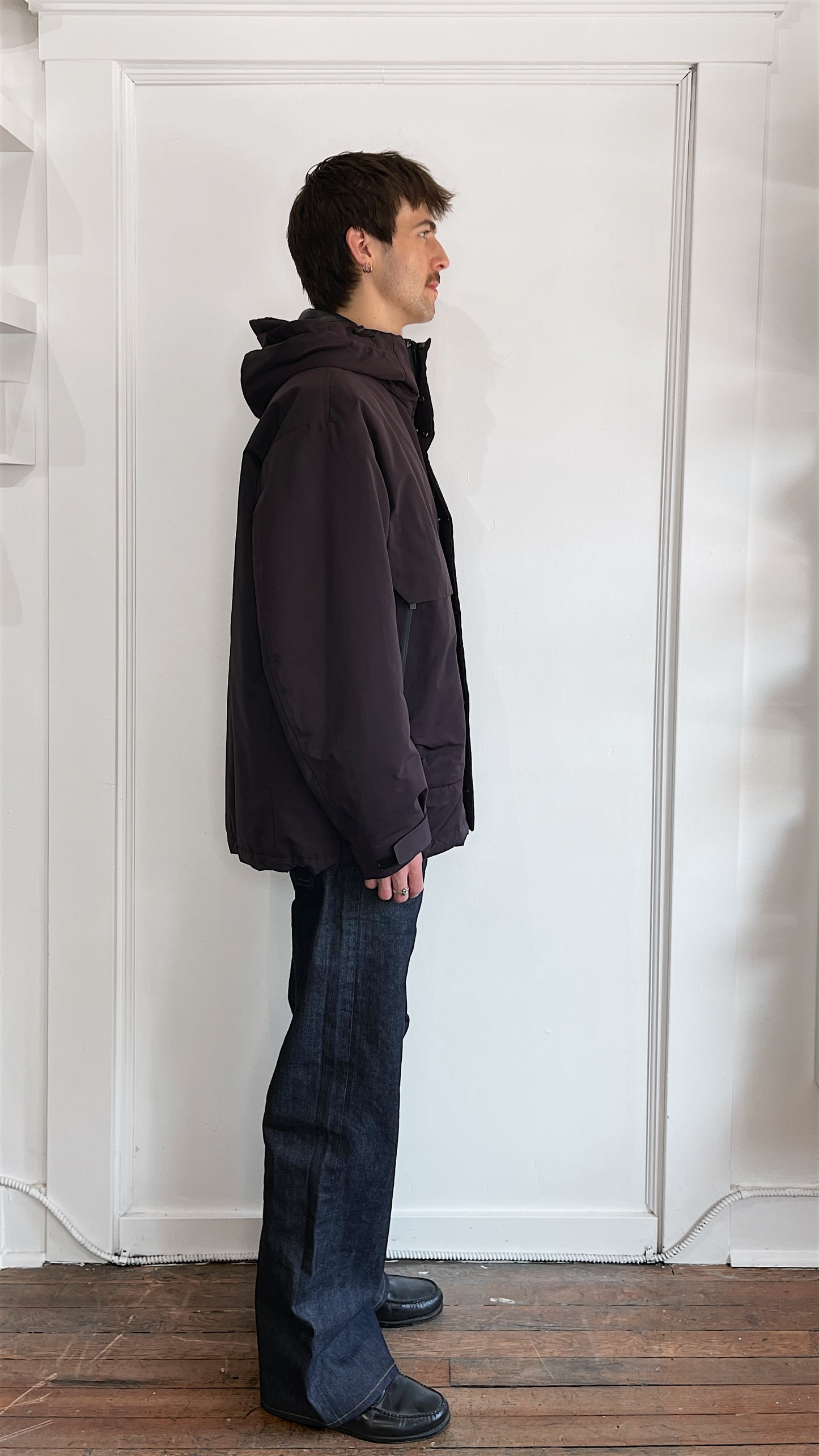 Uniqlo +J Maroon Half Down Filled Jacket Large
