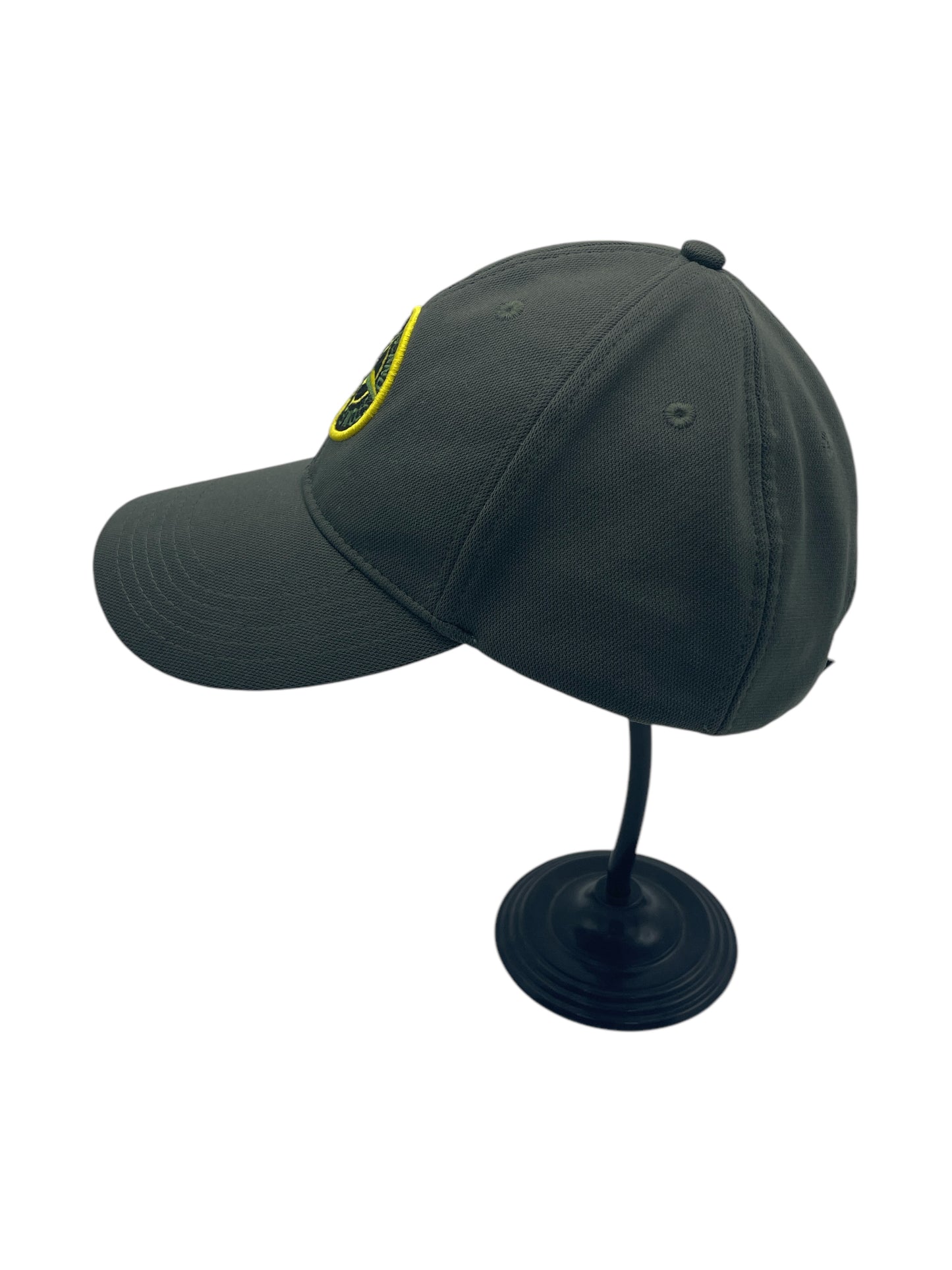 Stone Island Olive Green Embroidered Logo Baseball Cap