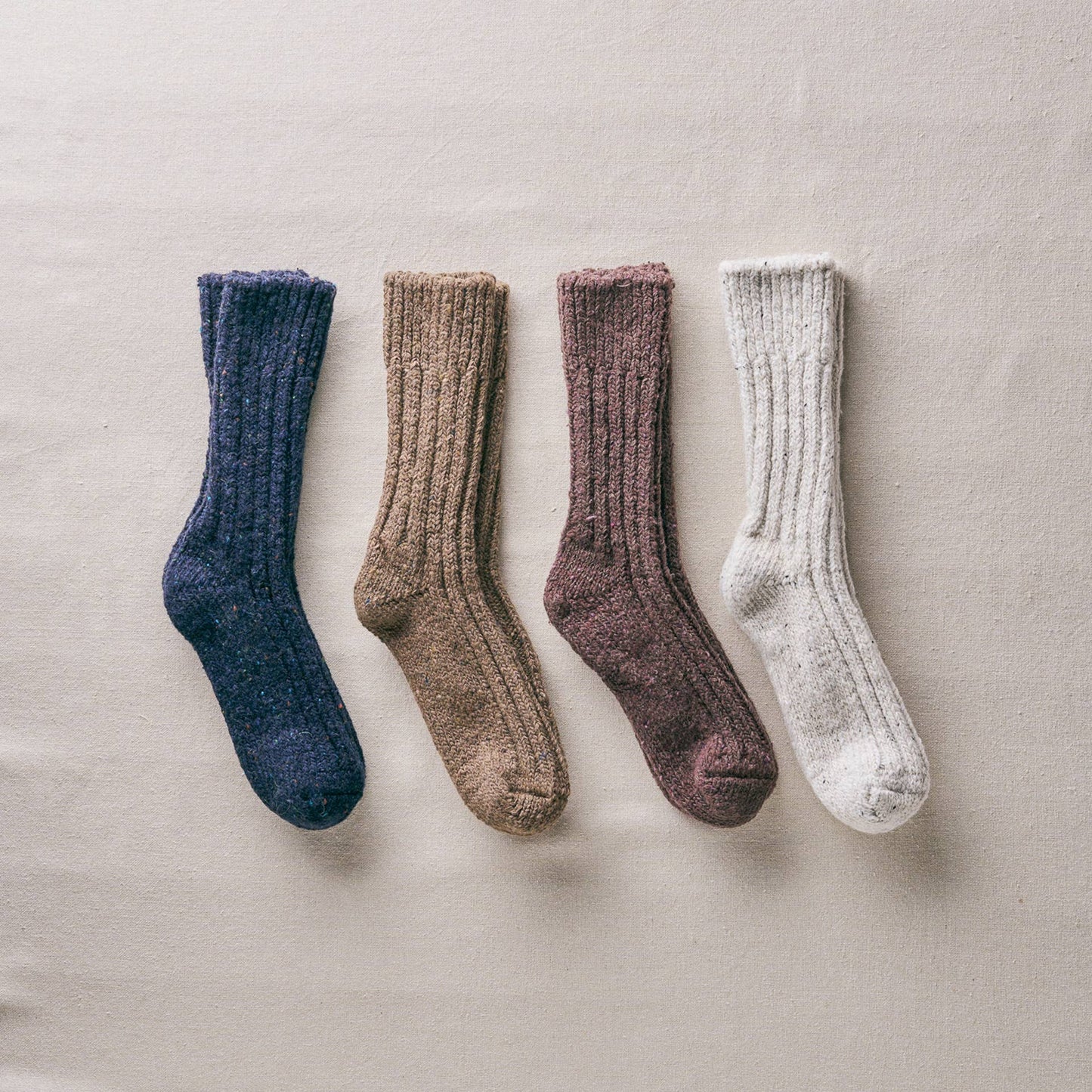 YAHAE - Recycled Wool Organic Cotton Low Gauge Socks