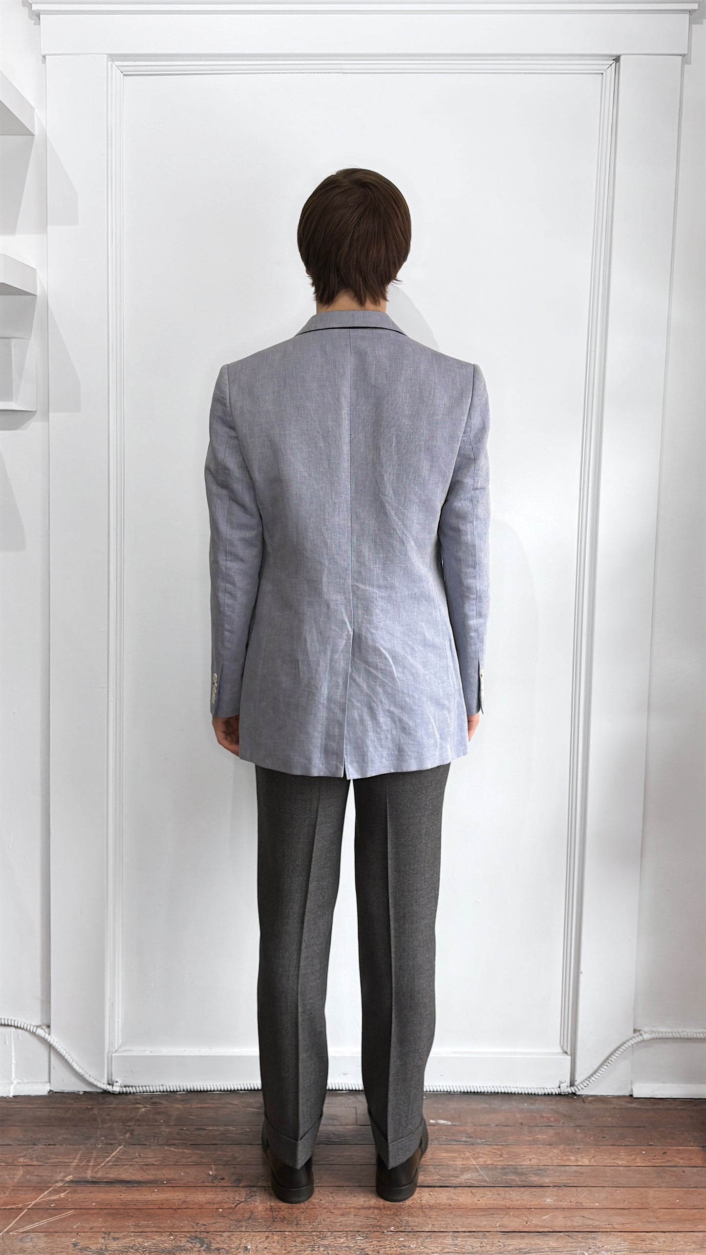 Brooks Brothers Light Blue Linen Cotton Blend Sport Coat 40R