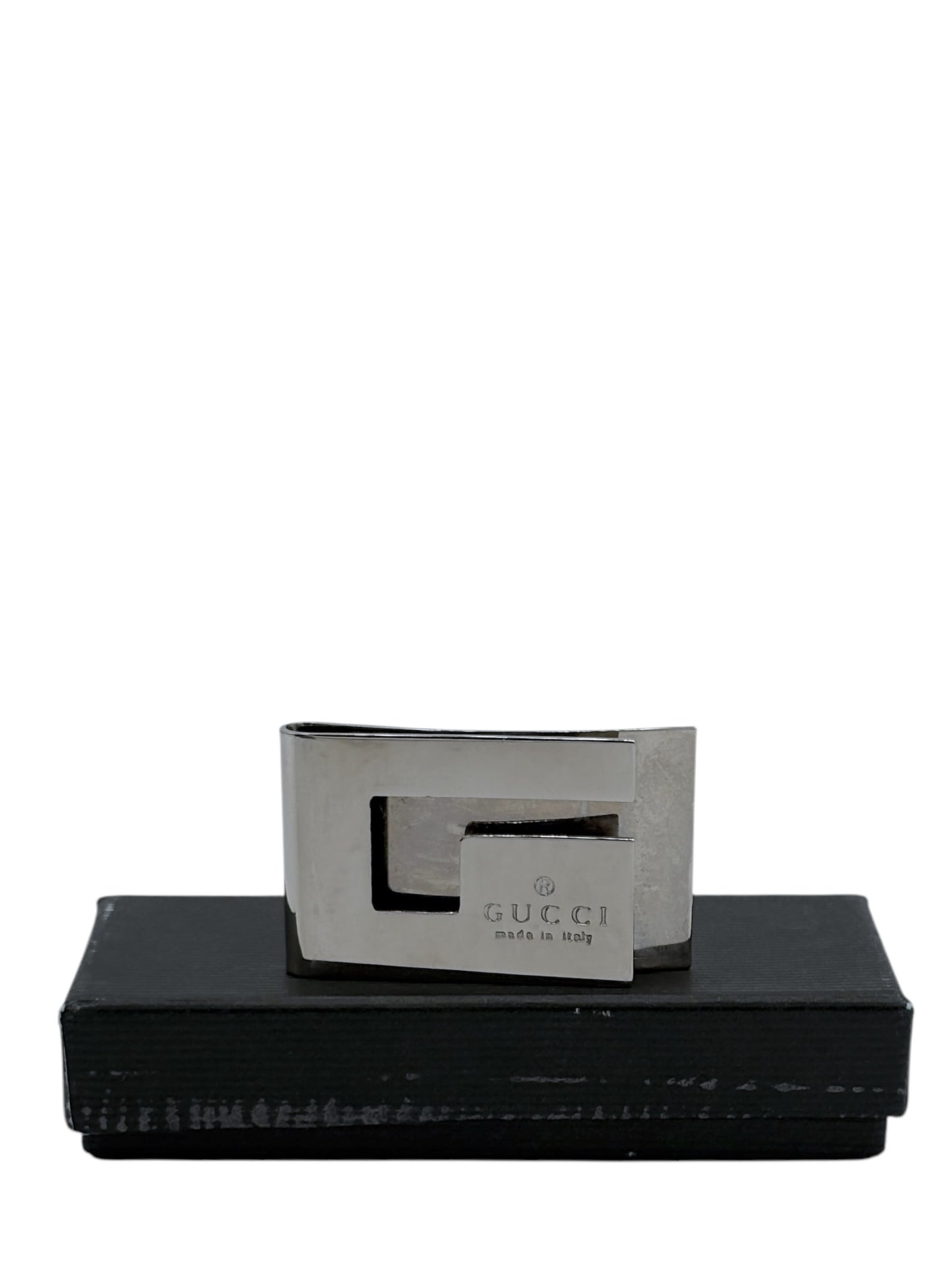 Gucci Sterling Silver G Shaped Money Clip