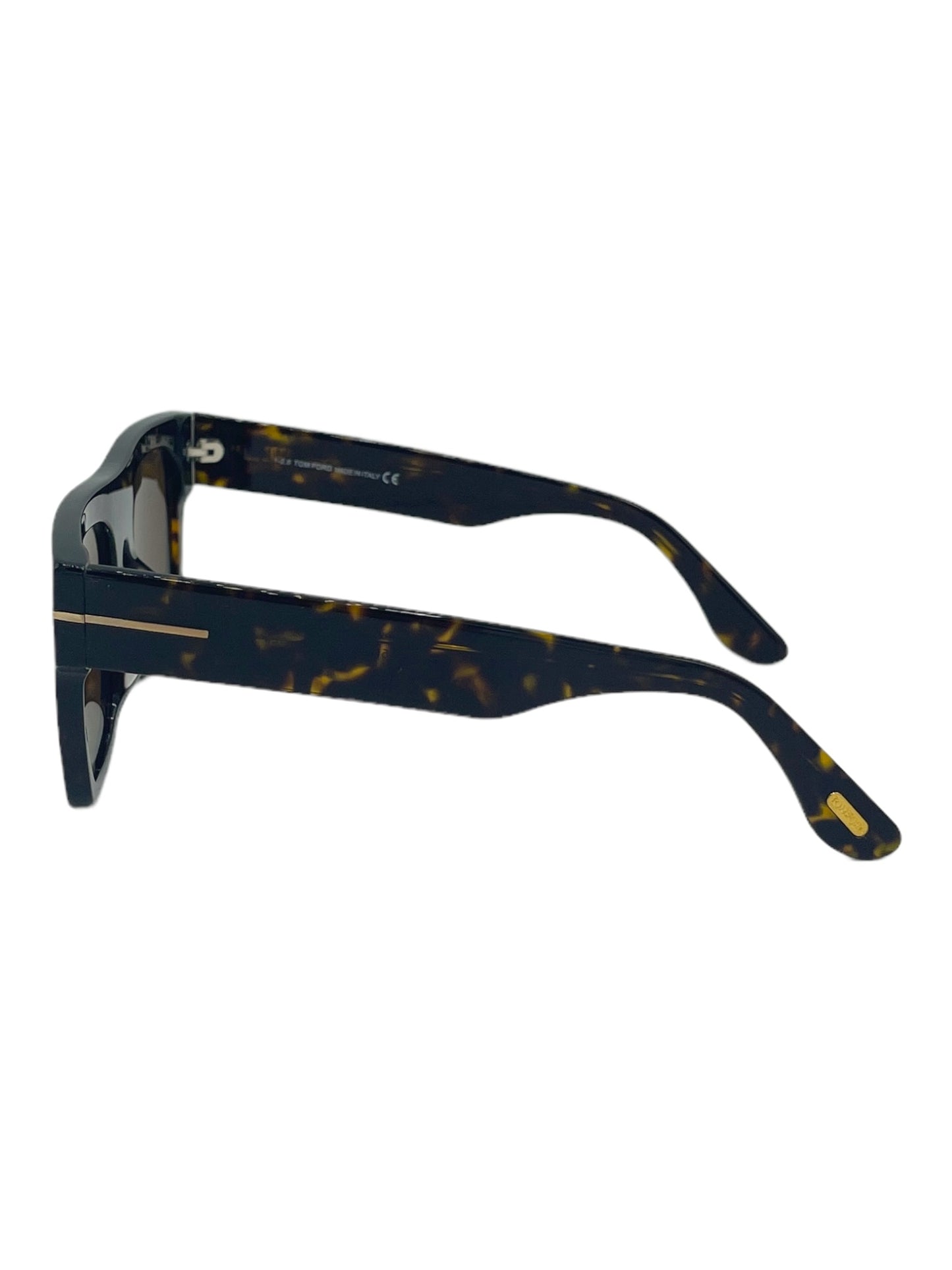 Tom Ford Brown Tortoiseshell TF5634-B Fausto Sunglasses