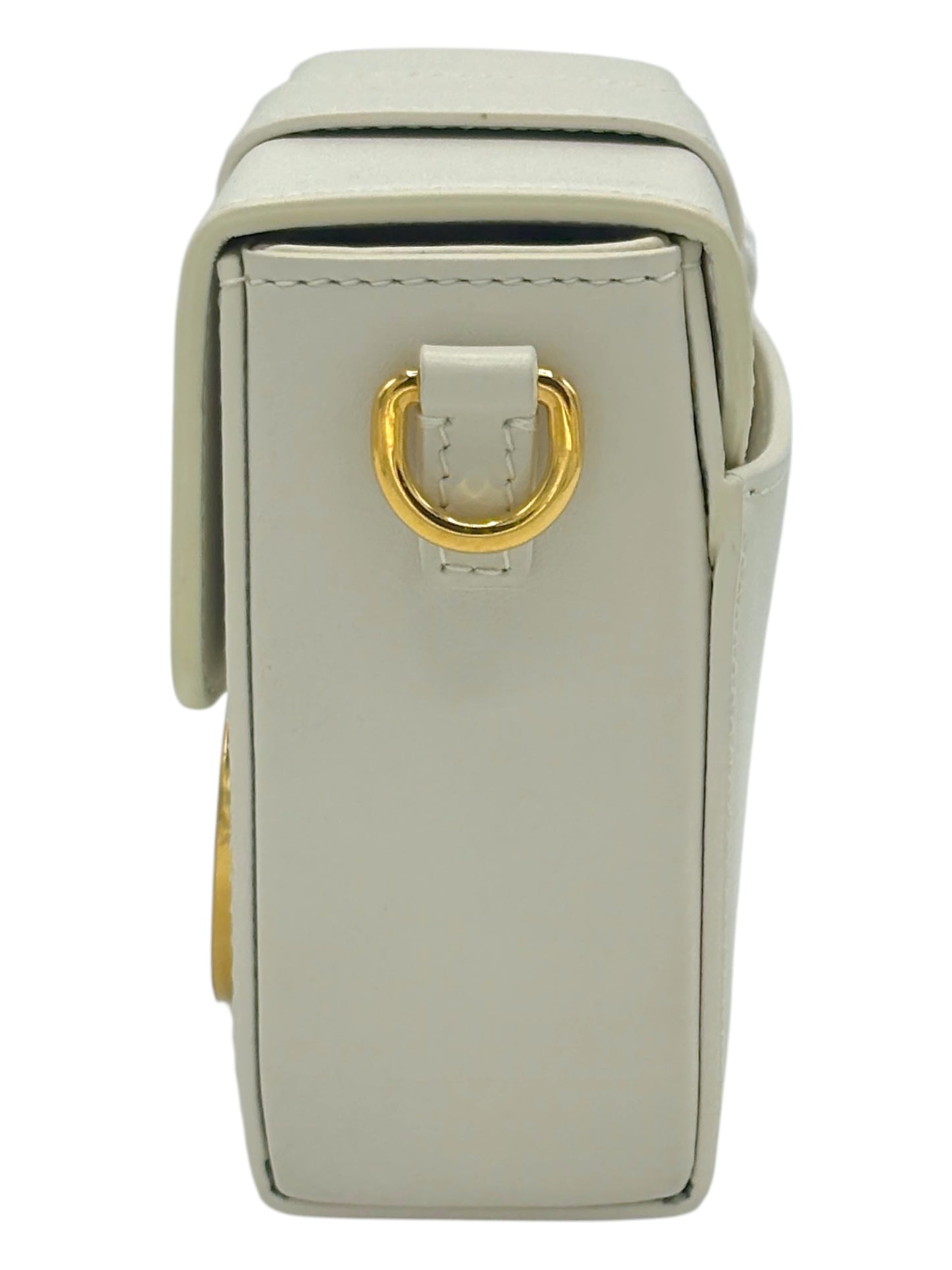 Christian Dior White Calfskin Leather 30 Montaigne Bag
