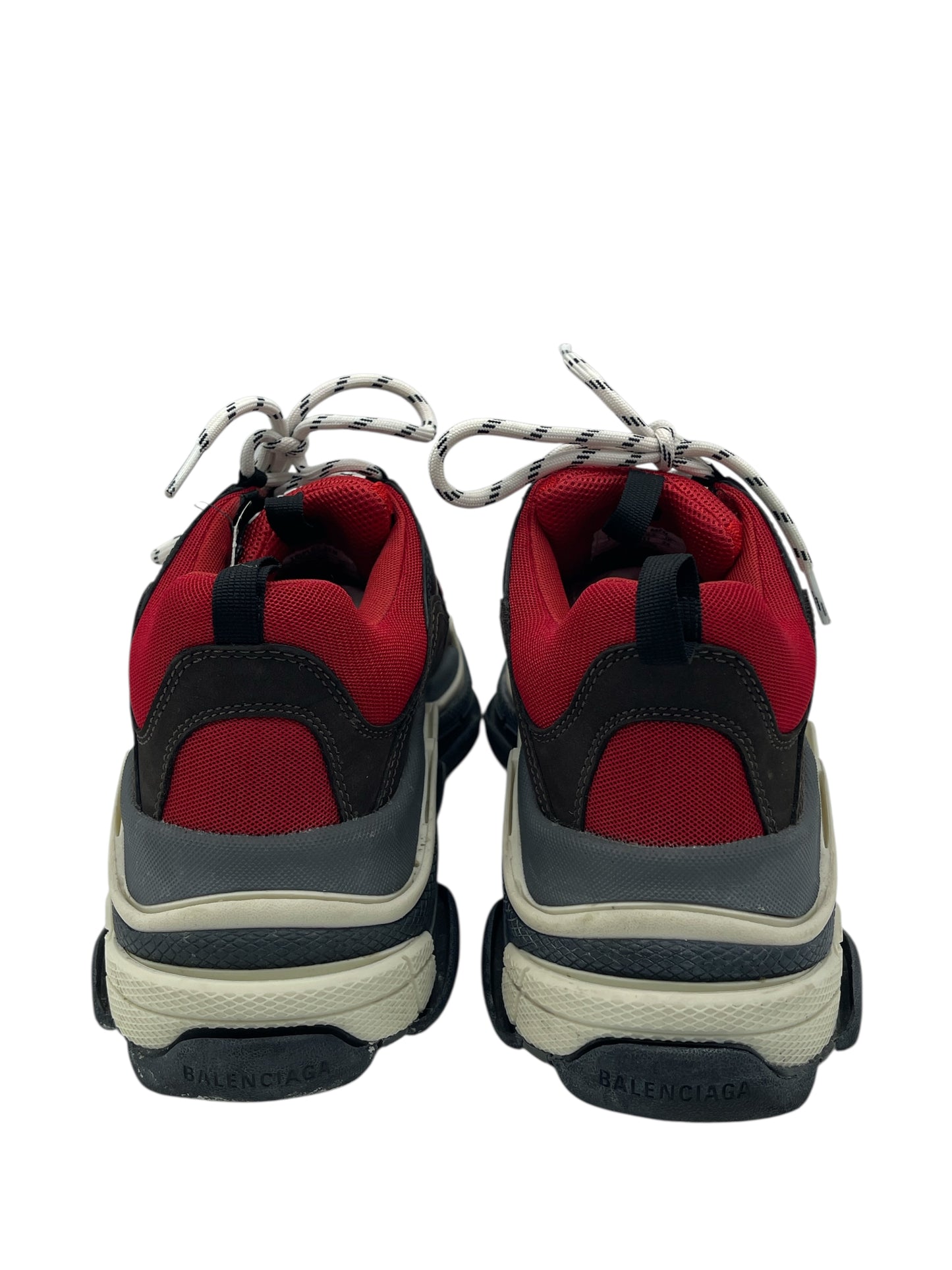 Balenciaga Red Black Triple S Sneakers 11 M / 12.5 W