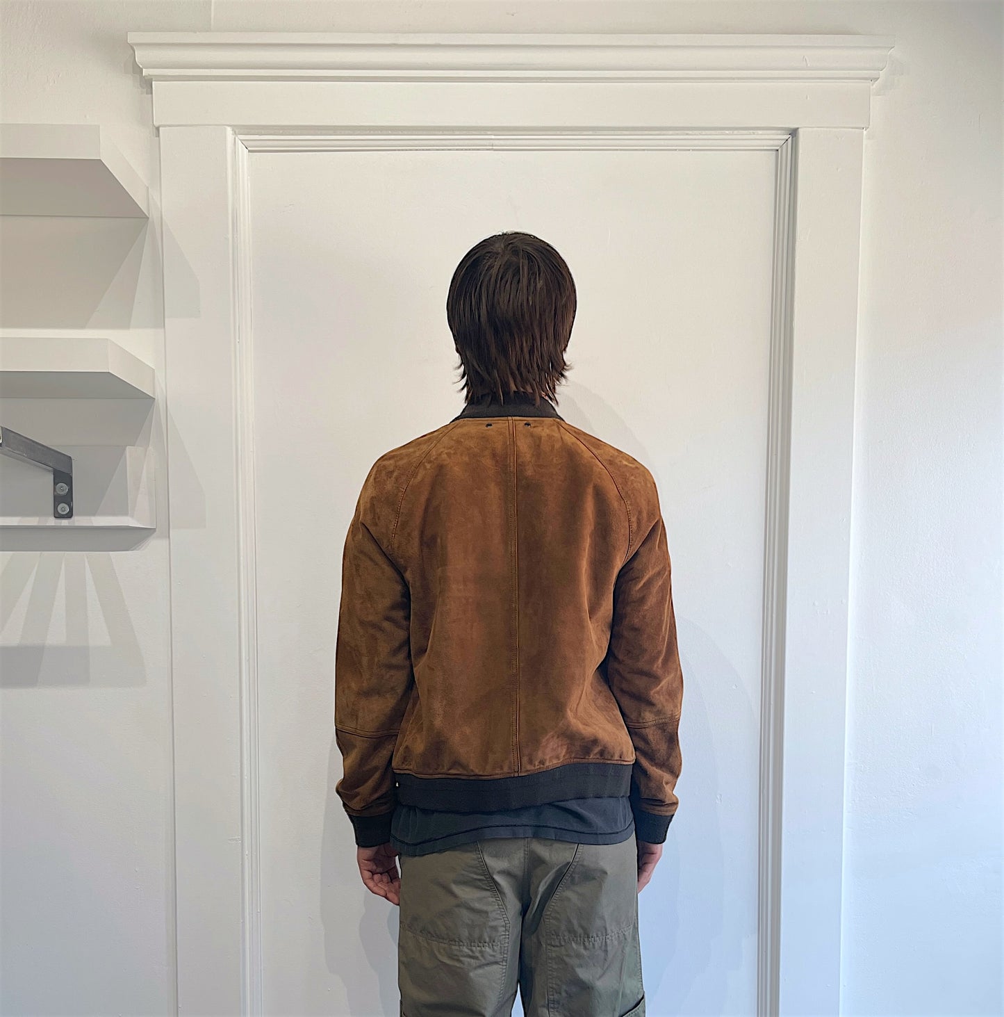 Coach Light Brown Suede Bomber Jacket Small - S