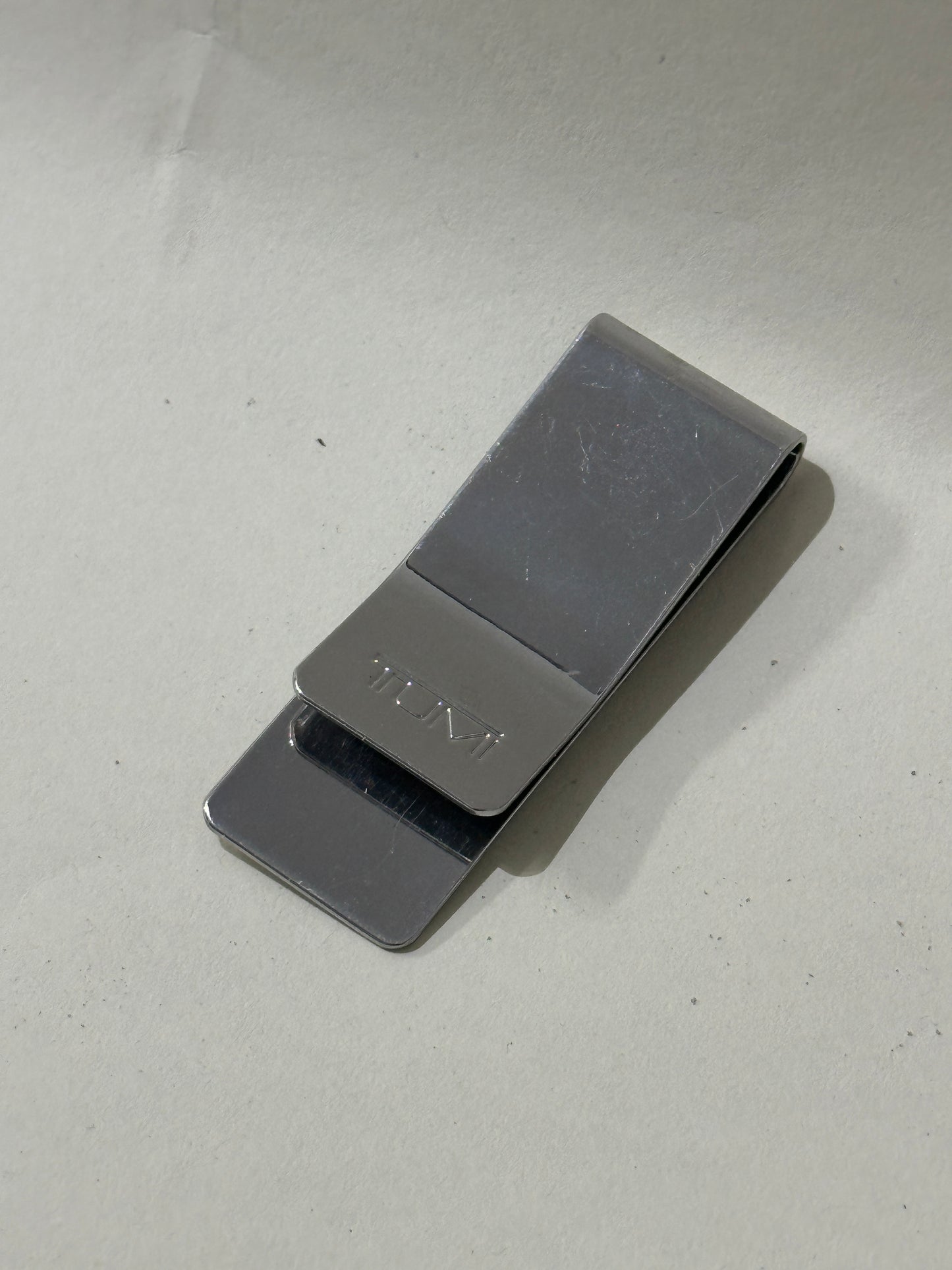 Tumi Silver Ballistic Etched Money Clip