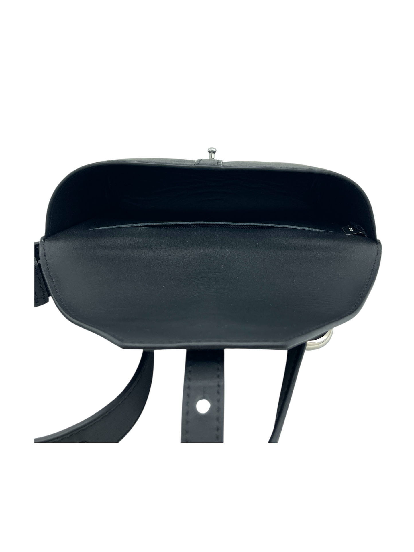 Want Les Essentiels Black Leather Small Waist Bag