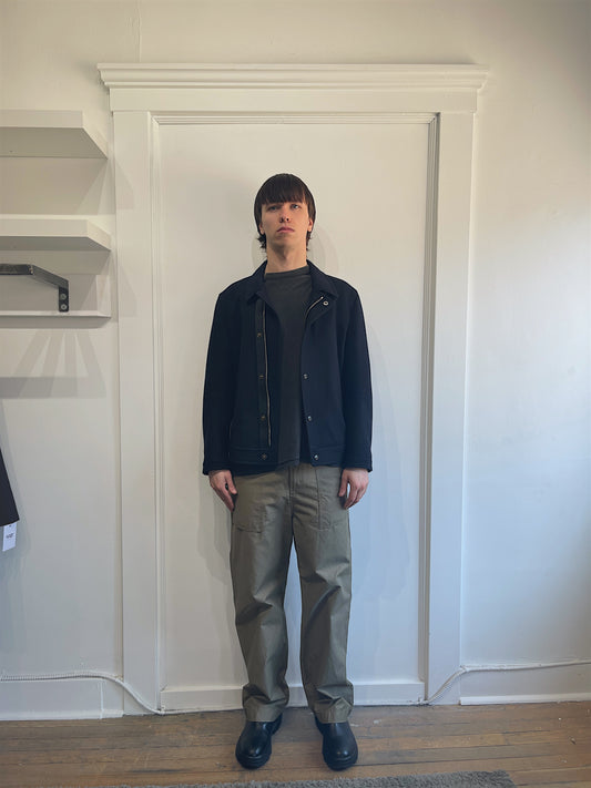 Tom Ford Navy Blue Wool Collared Jacket 40