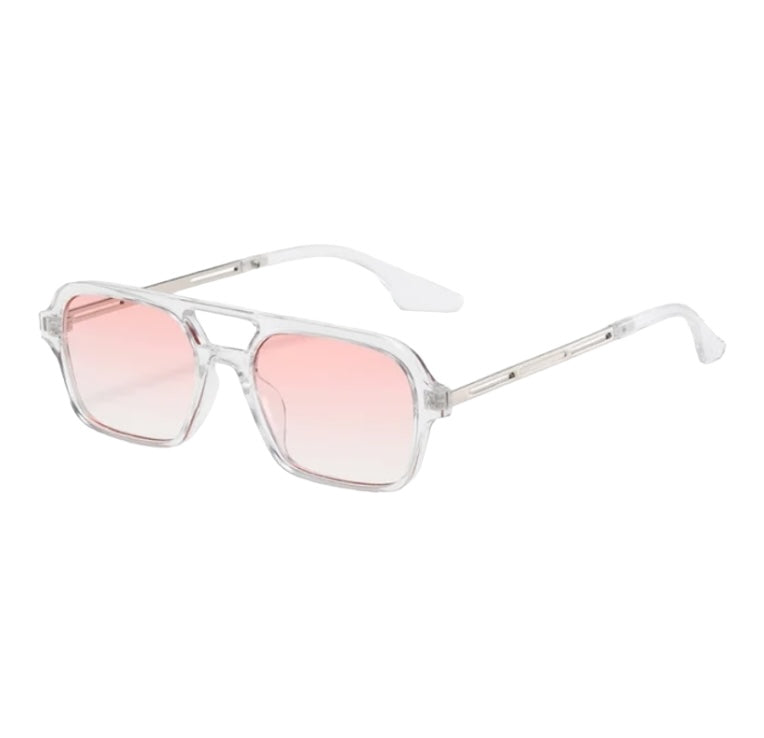 Rectangle Frame Aviator Style Everyday Sunglasses