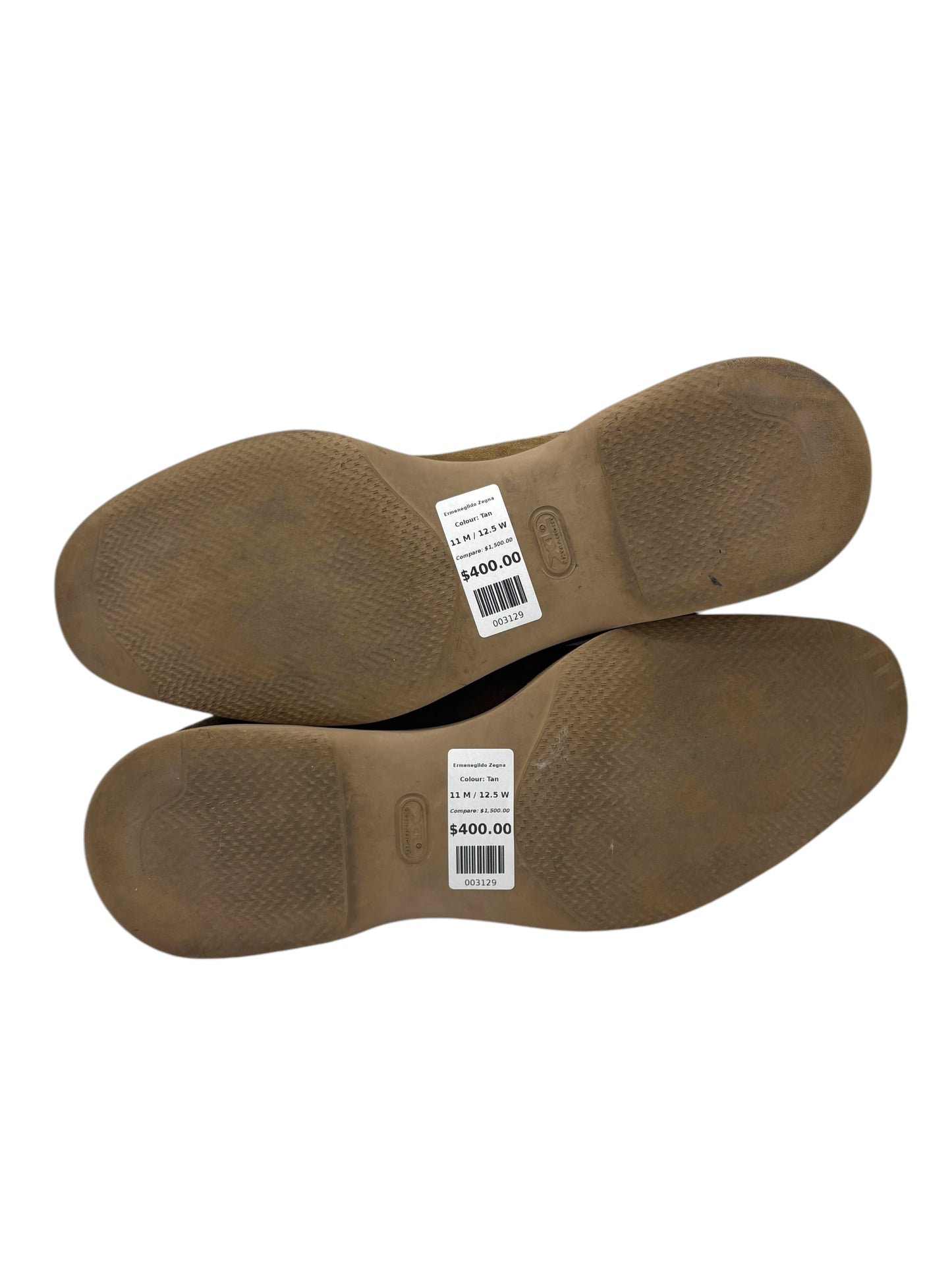 Ermenegildo Zegna Tan Suede Casual Dress Shoes 11 M / 12.5 W