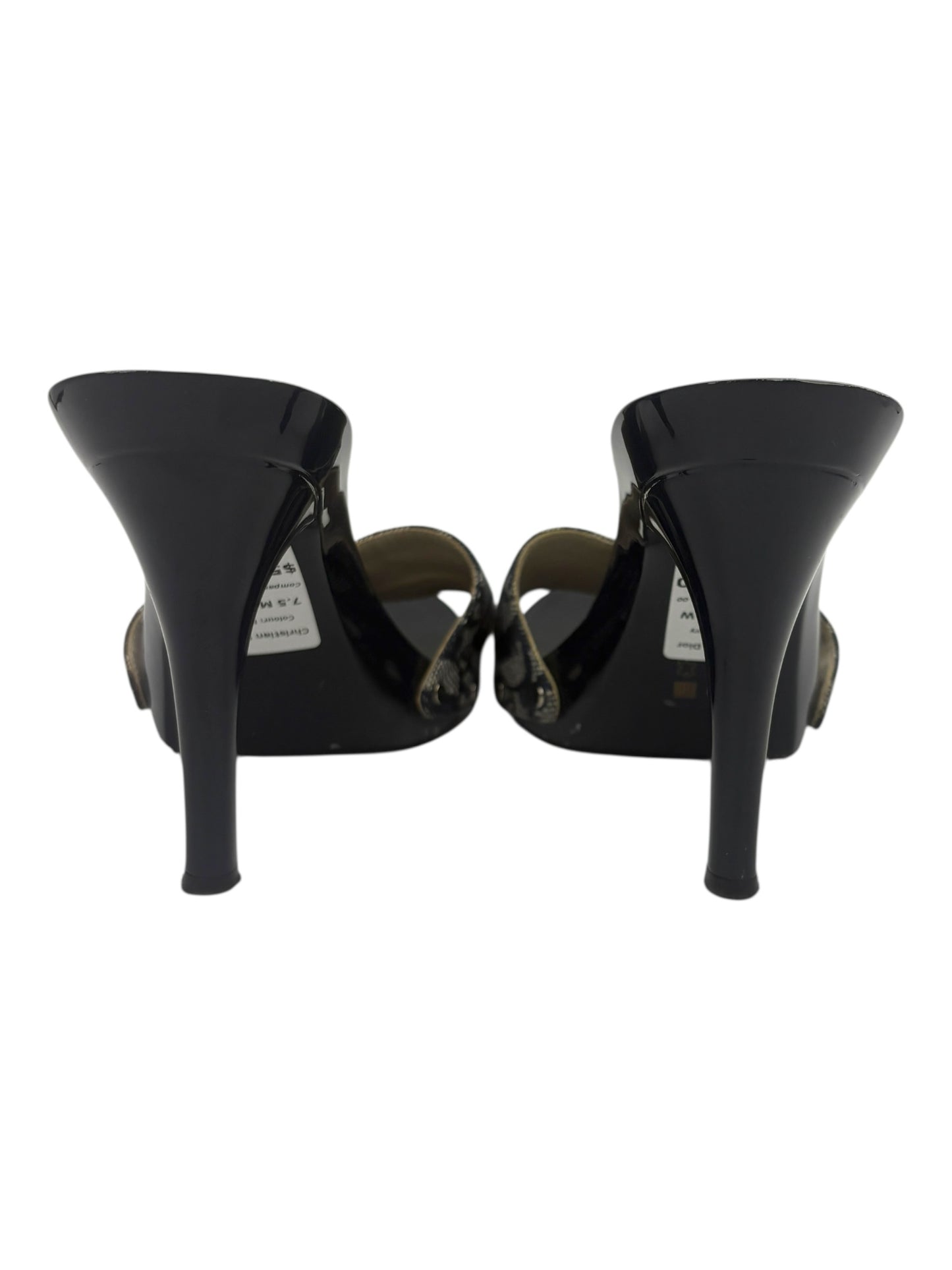 Christian Dior Navy Blue Monogram CD Buckle Pumps EU 39