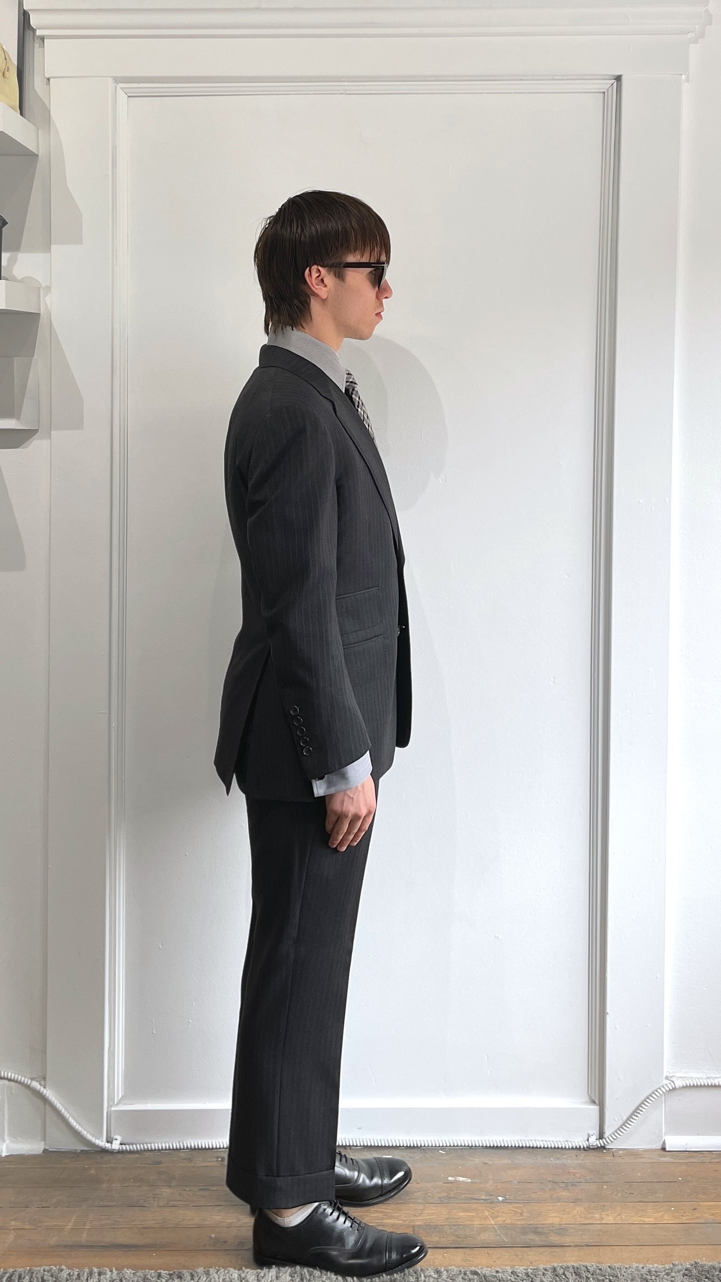 Tom Ford Charcoal Tonal Striped Suit 38S