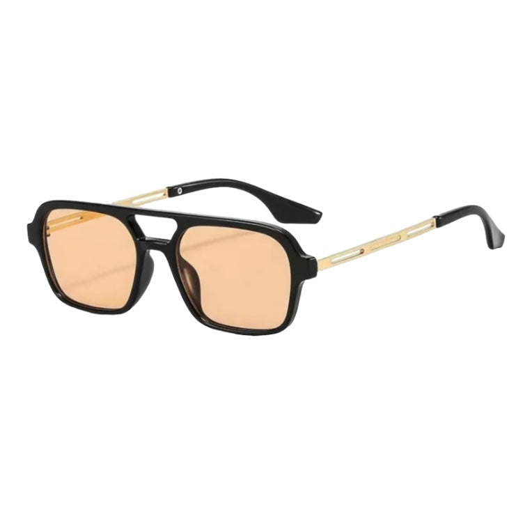 Rectangle Frame Aviator Style Everyday Sunglasses