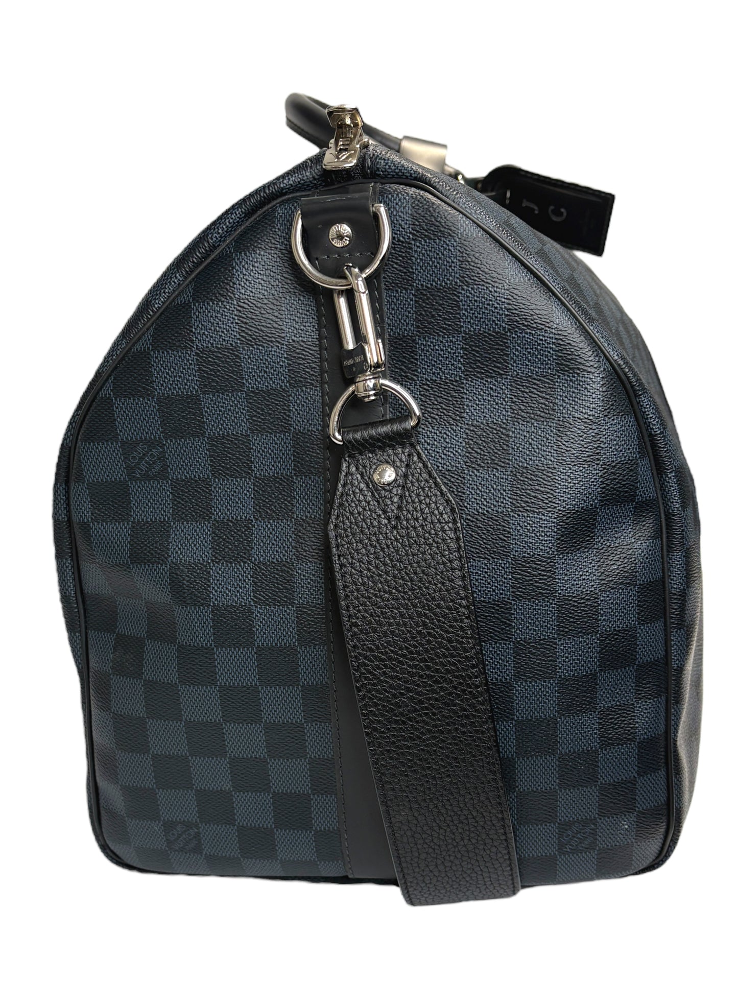 Louis Vuitton Navy & Black Coated Canvas Damier Keepall Bandoulière 55