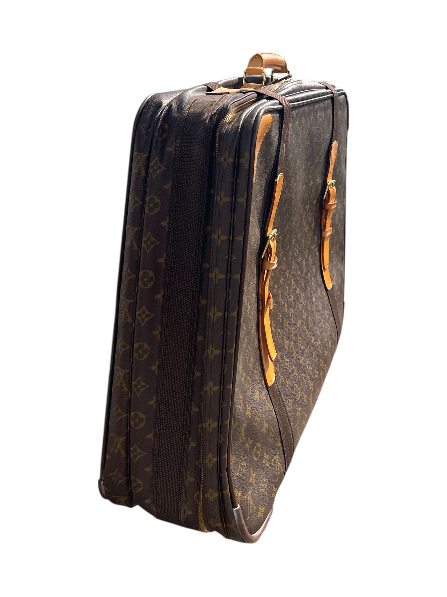 Louis Vuitton Brown Danier Coated Canvas Satellite Suitcase- Genuine Design 3