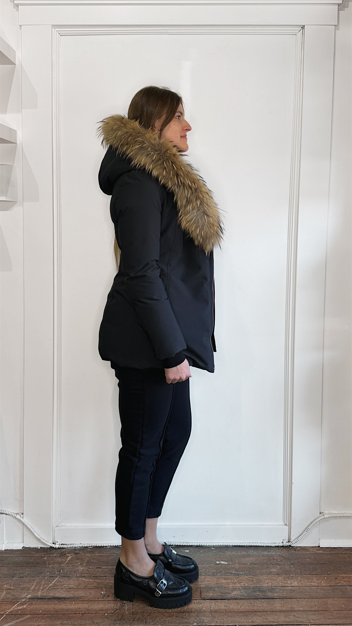 Mackage Navy Blue Down Filled Akiva Jacket Extra Small