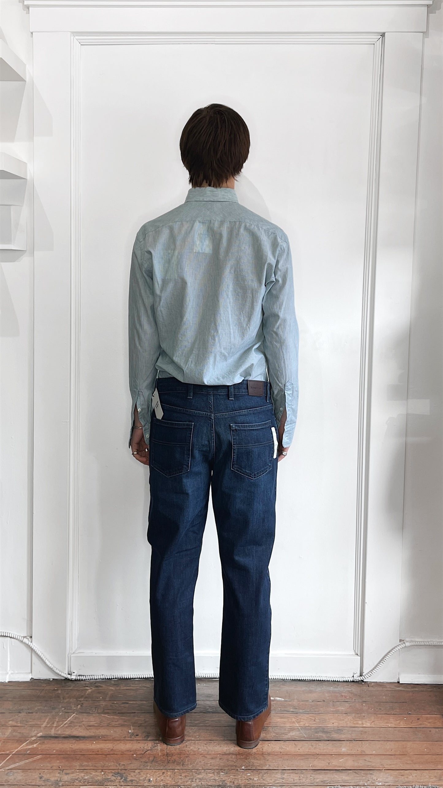 Ermenegildo Zegna Dark Wash Straight Leg Jeans 32