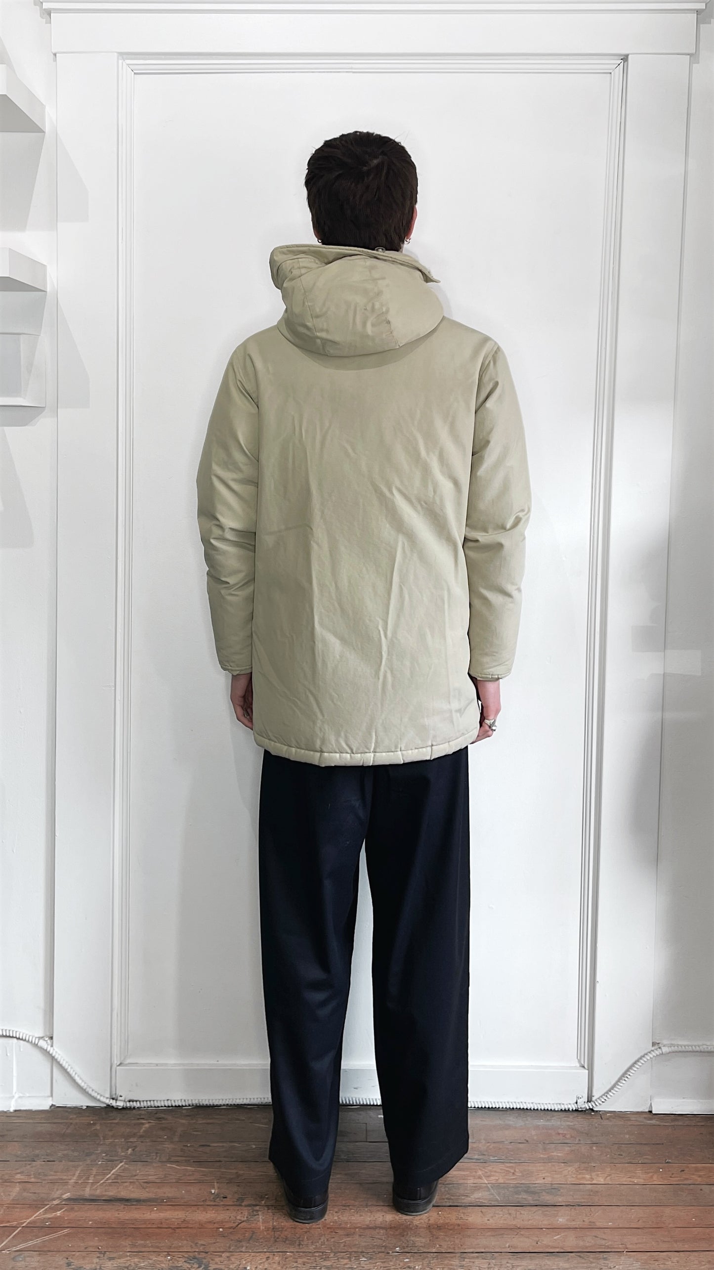Woolrich Vintage Down-filled Parka Jacket Beige Medium