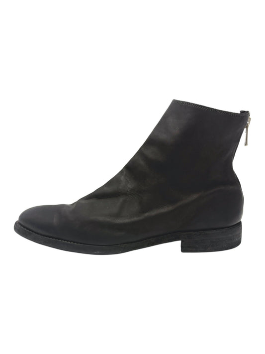 Guidi Black Calf Leather OX08A Backzip Boots EU 45
