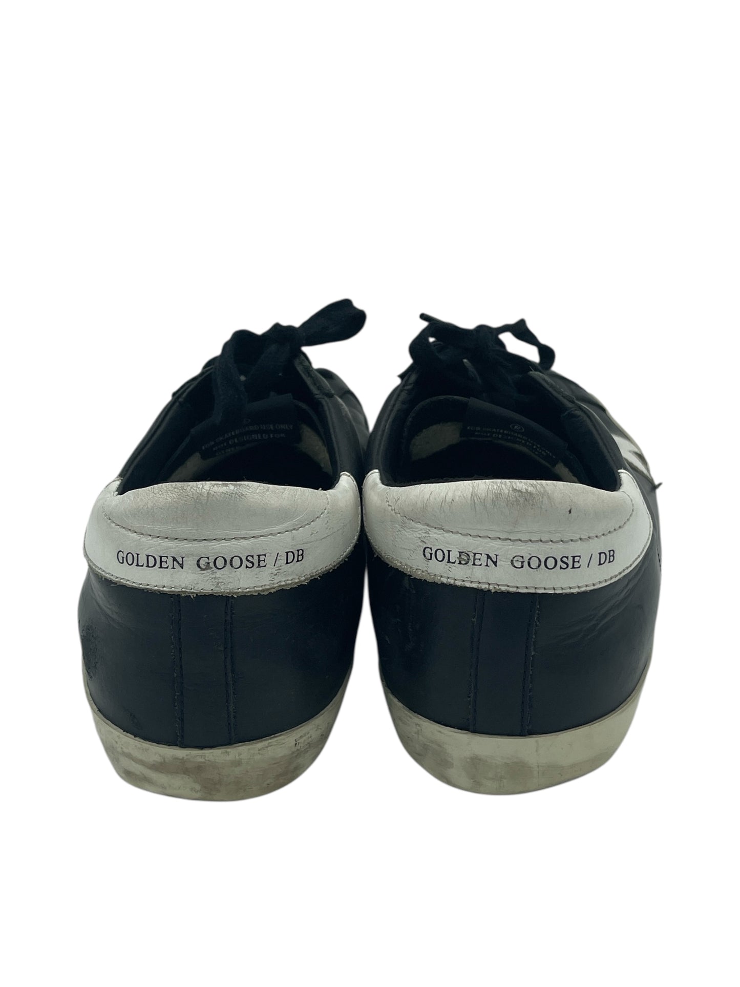 Golden Goose Black & White Leather Super-Star Sneakers 10 M / 11.5 W