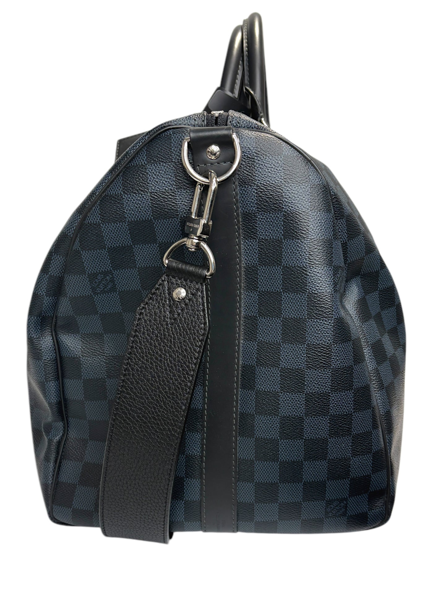 Louis Vuitton Navy & Black Coated Canvas Damier Keepall Bandoulière 55