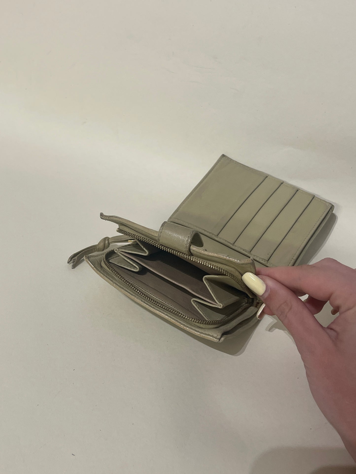 Bottega Veneta Natural Intrecciato Leather Bifold Wallet