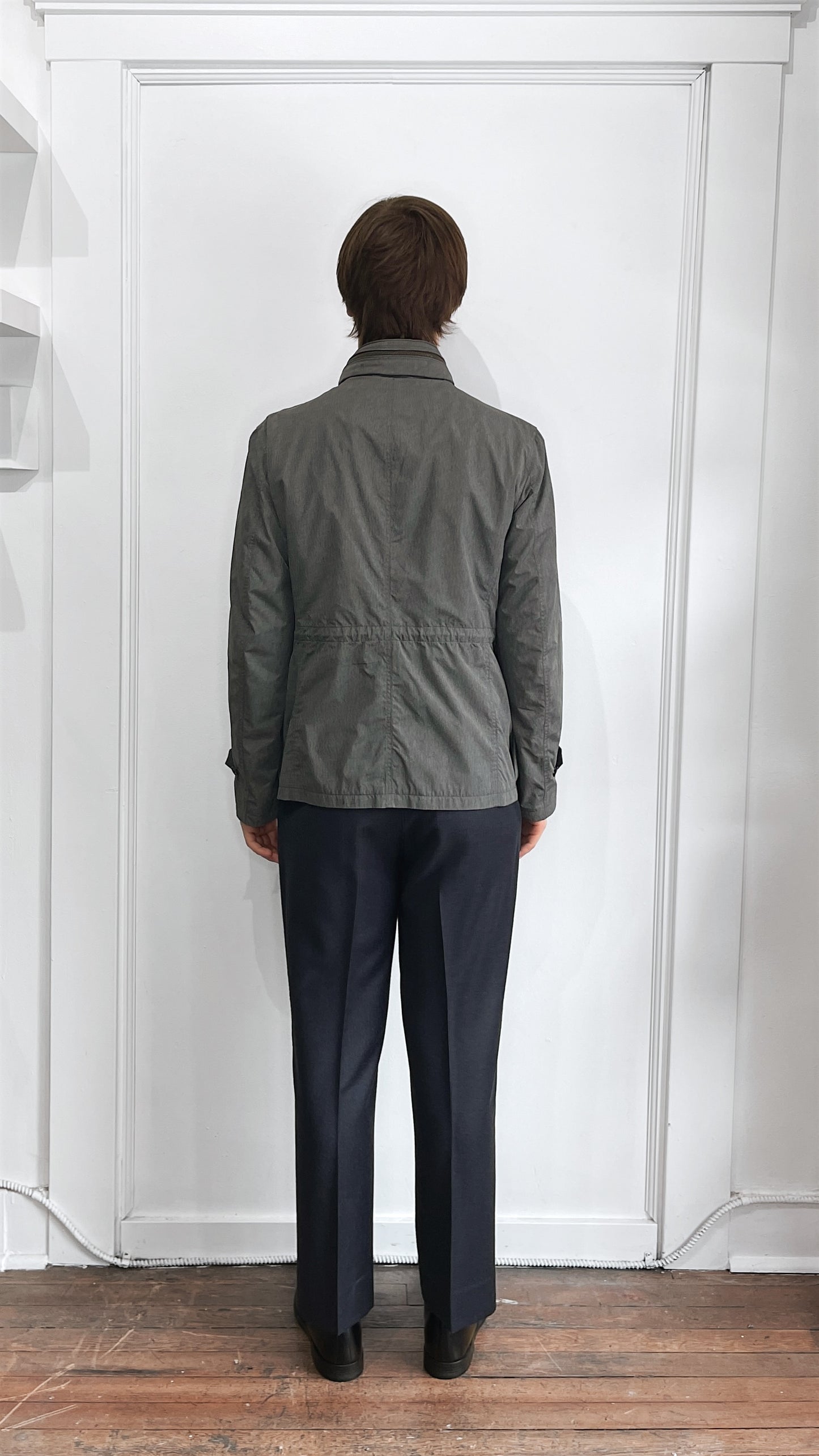 Mason's Sage Green Linen Cotton Field Jacket 38