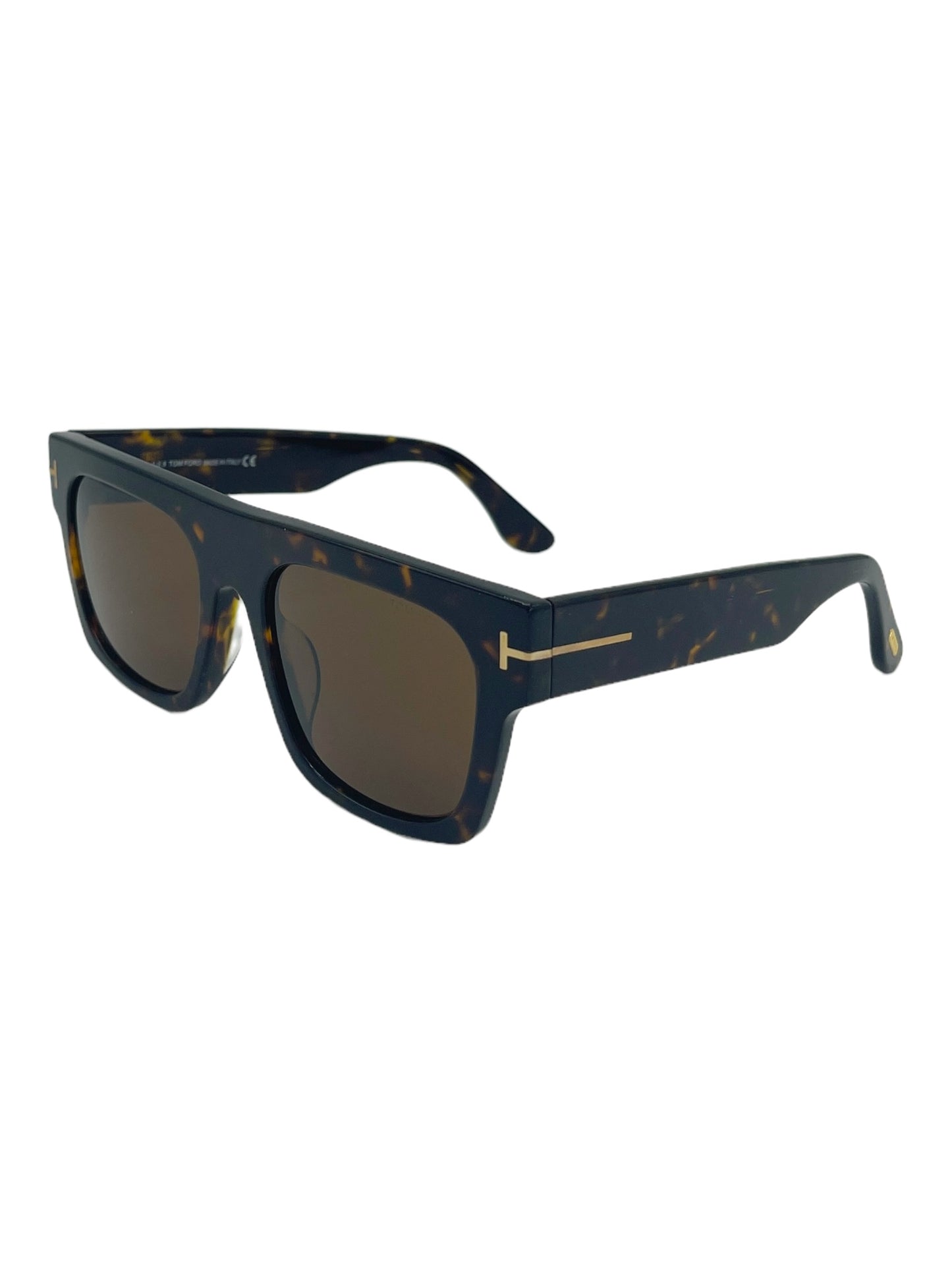 Tom Ford Brown Tortoiseshell TF5634-B Fausto Sunglasses