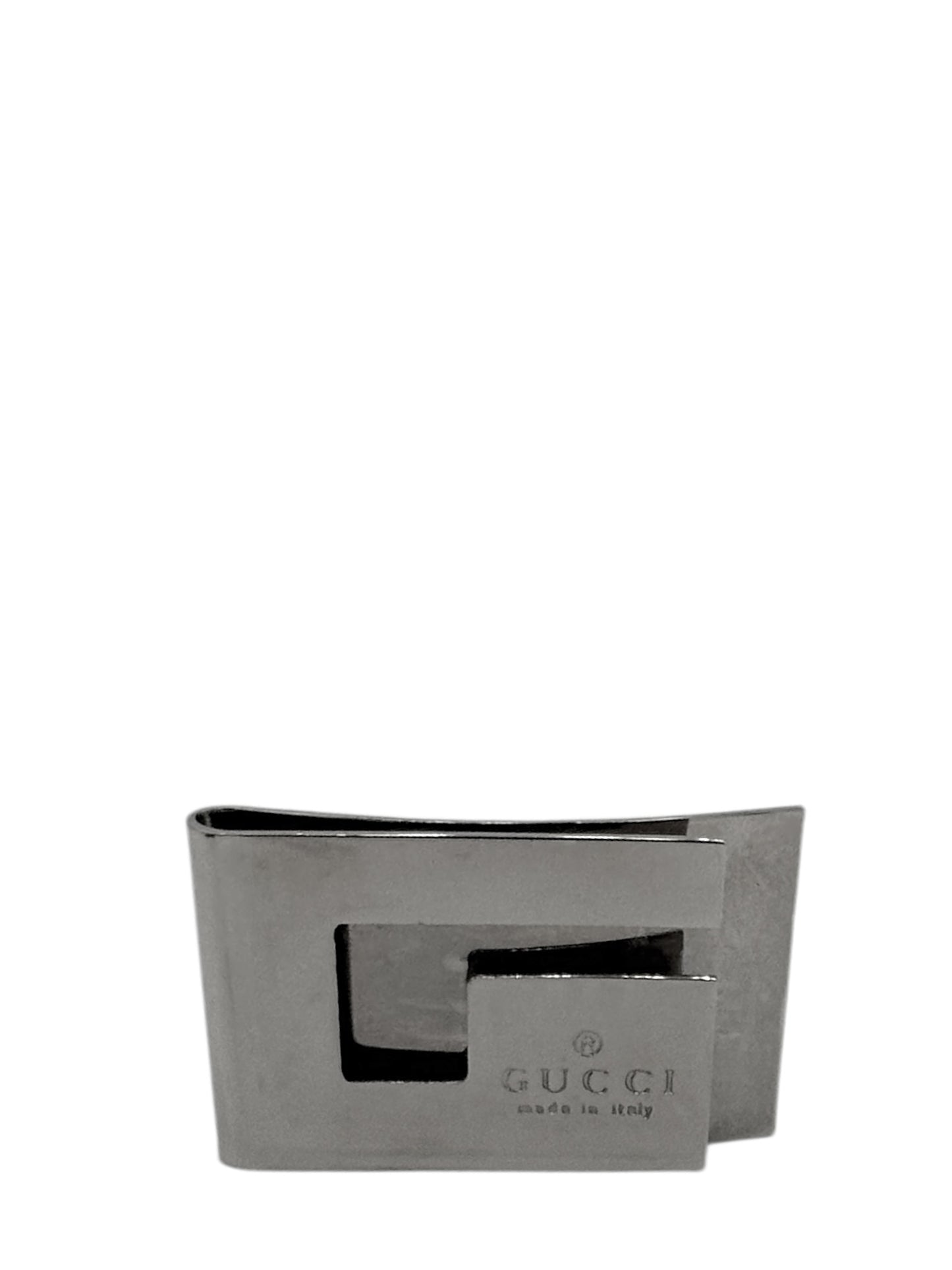 Gucci Sterling Silver G Shaped Money Clip