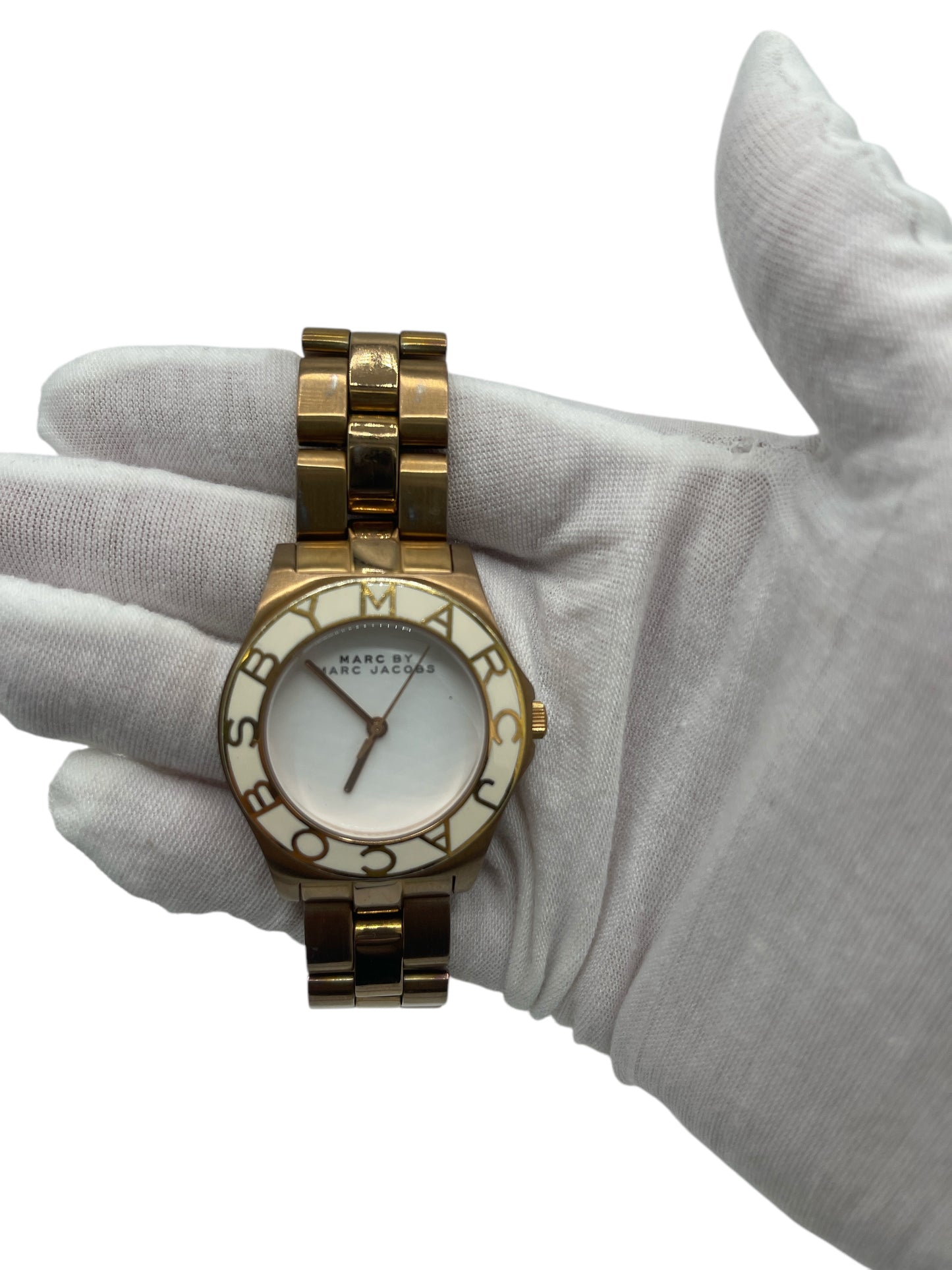 Marc By Marc Jacobs MBM3075 Gold & White Watch