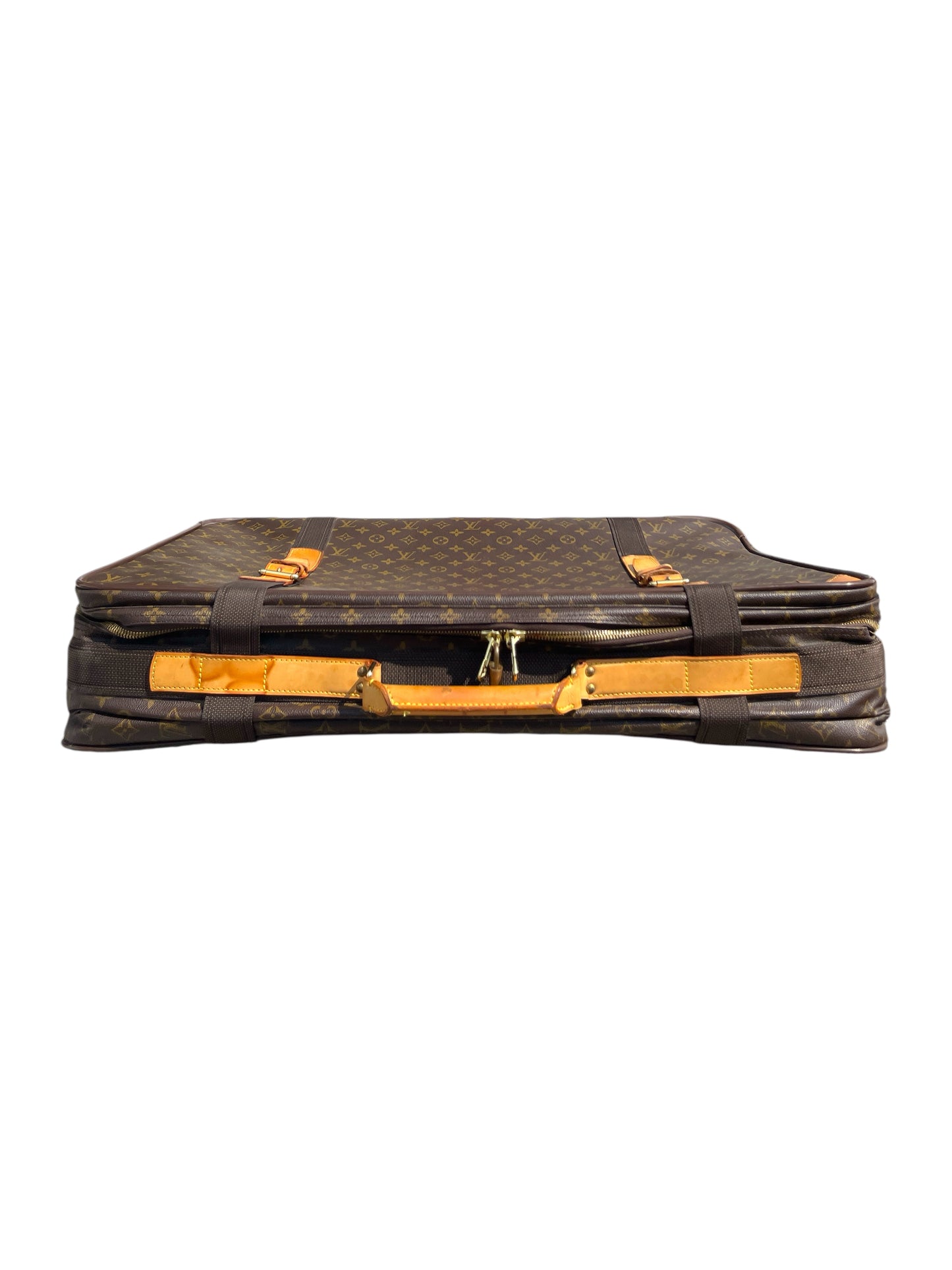 Louis Vuitton Brown Danier Coated Canvas Satellite Suitcase- Genuine Design 4