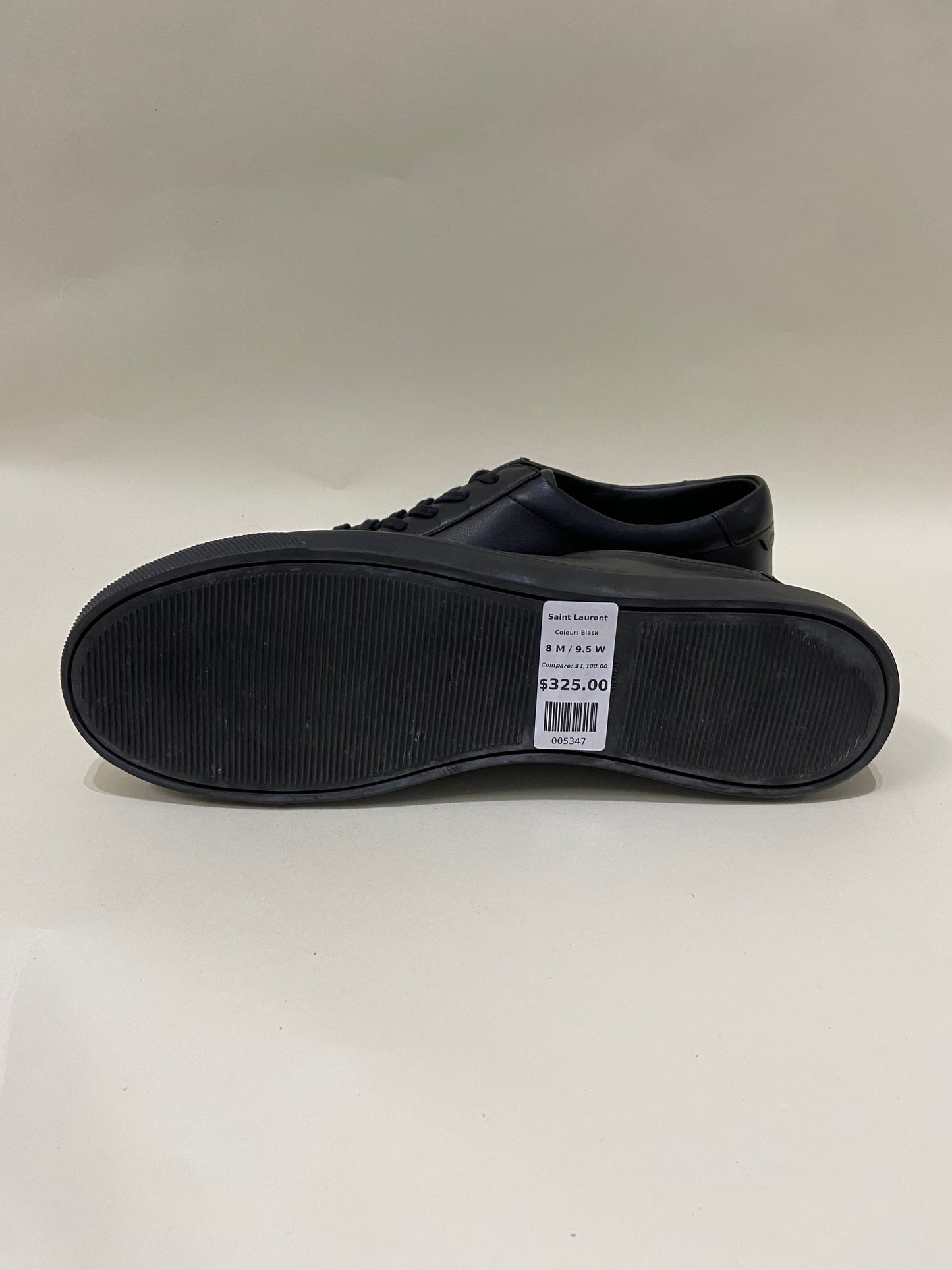 Saint Laurent Black Leather Basic Sneakers 8 M / 9.5 W