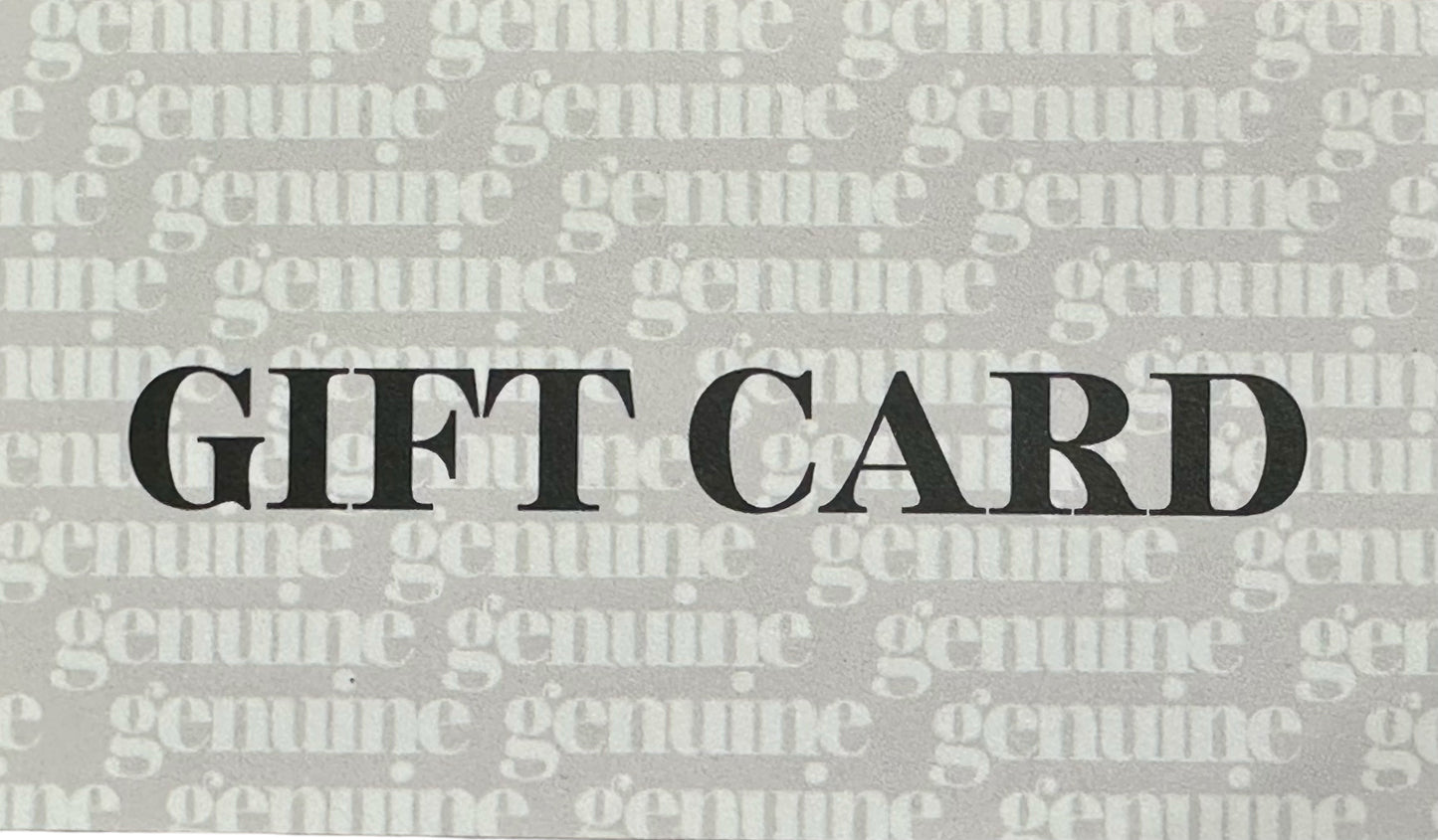 Genuine Design Gift Cards