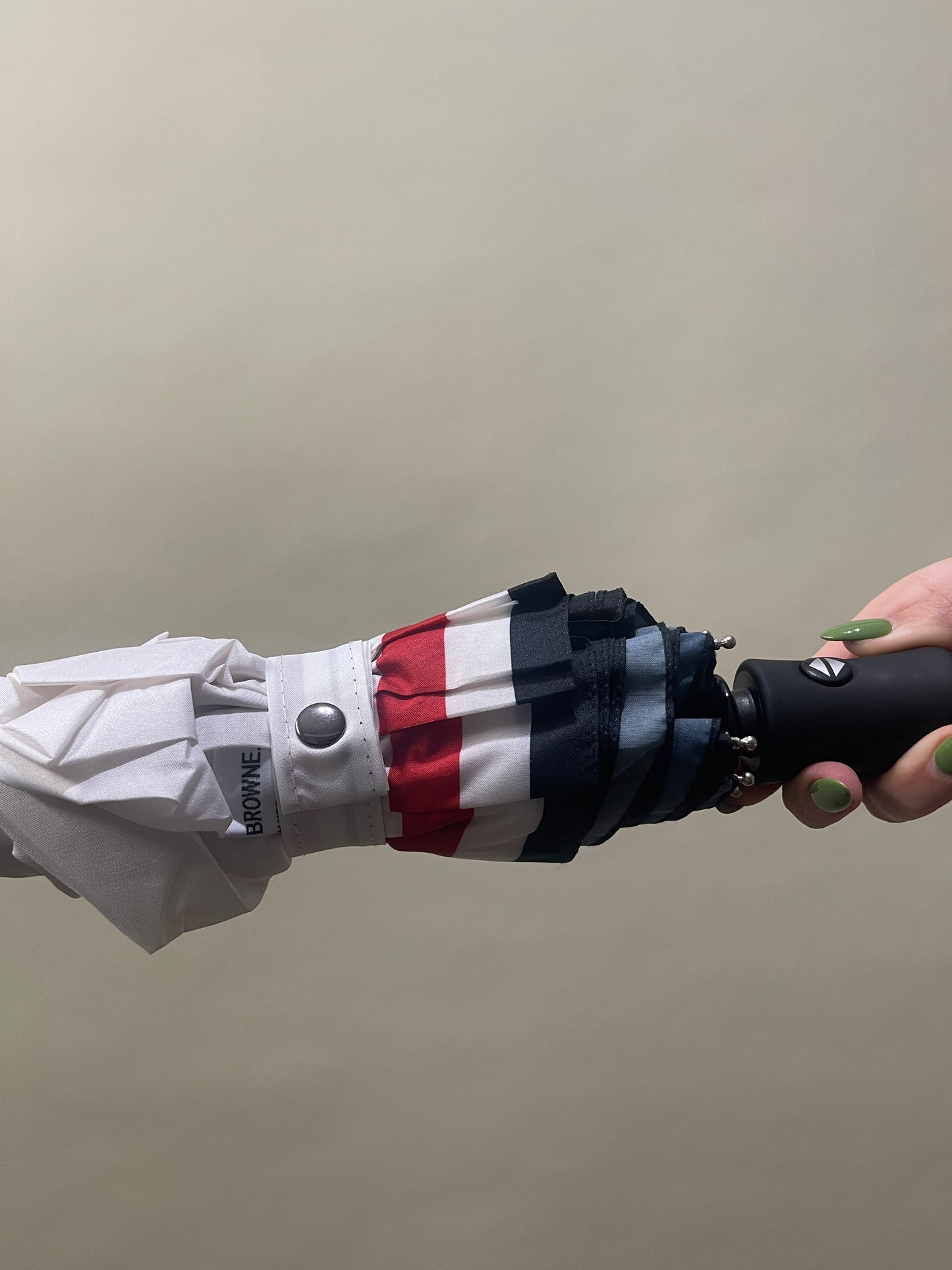 Thom Browne White, Blue, Red Striped Umbrella