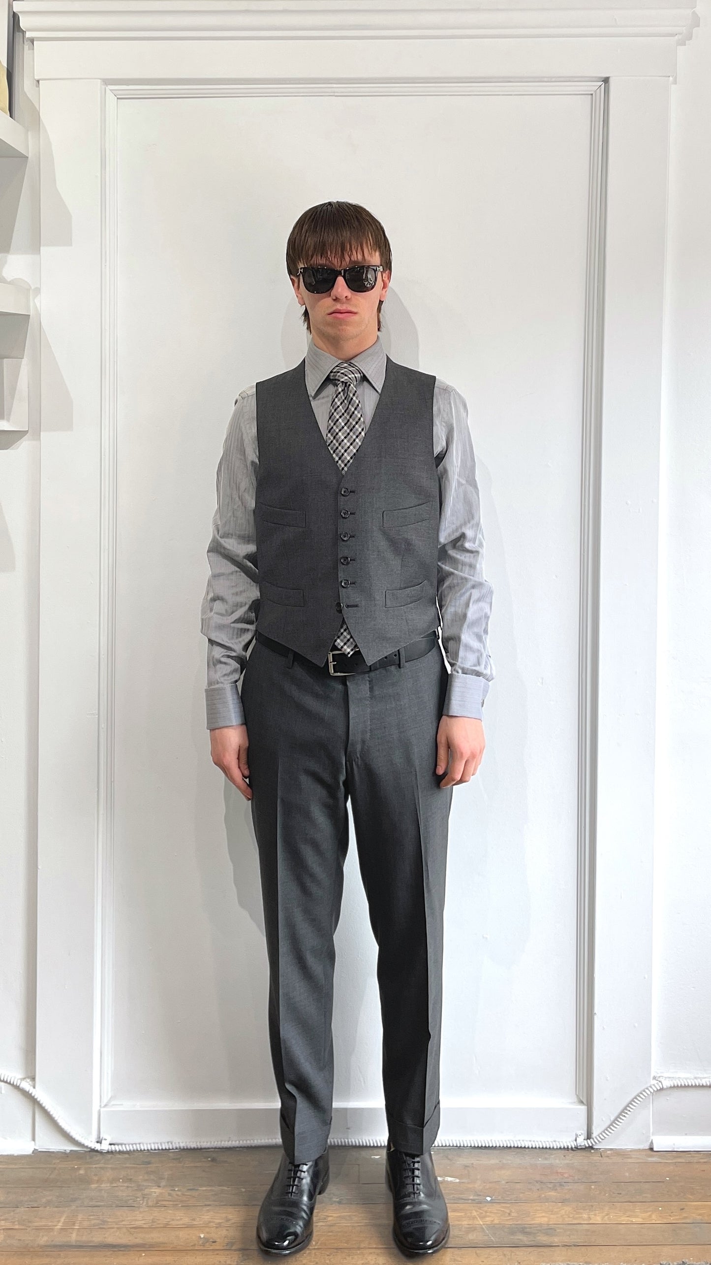 Tom Ford Charcoal 3-Piece Wool Suit 38S