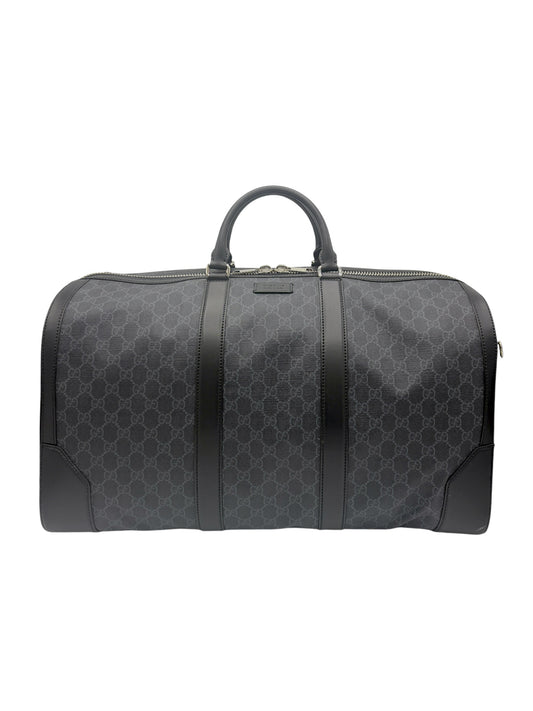Gucci Charcoal & Black GG Large Duffle Bag