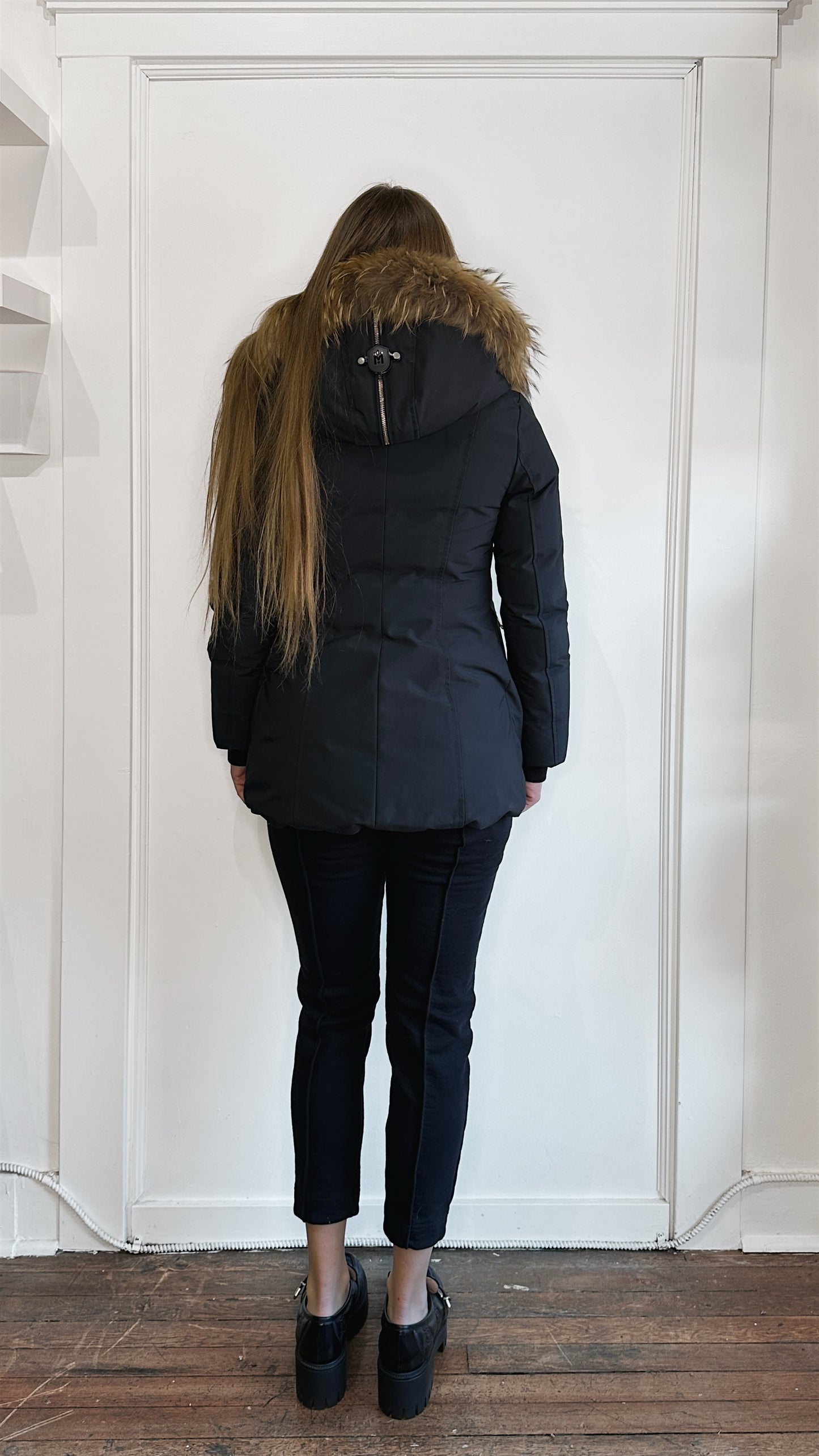 Mackage Navy Blue Down Filled Akiva Jacket Extra Small