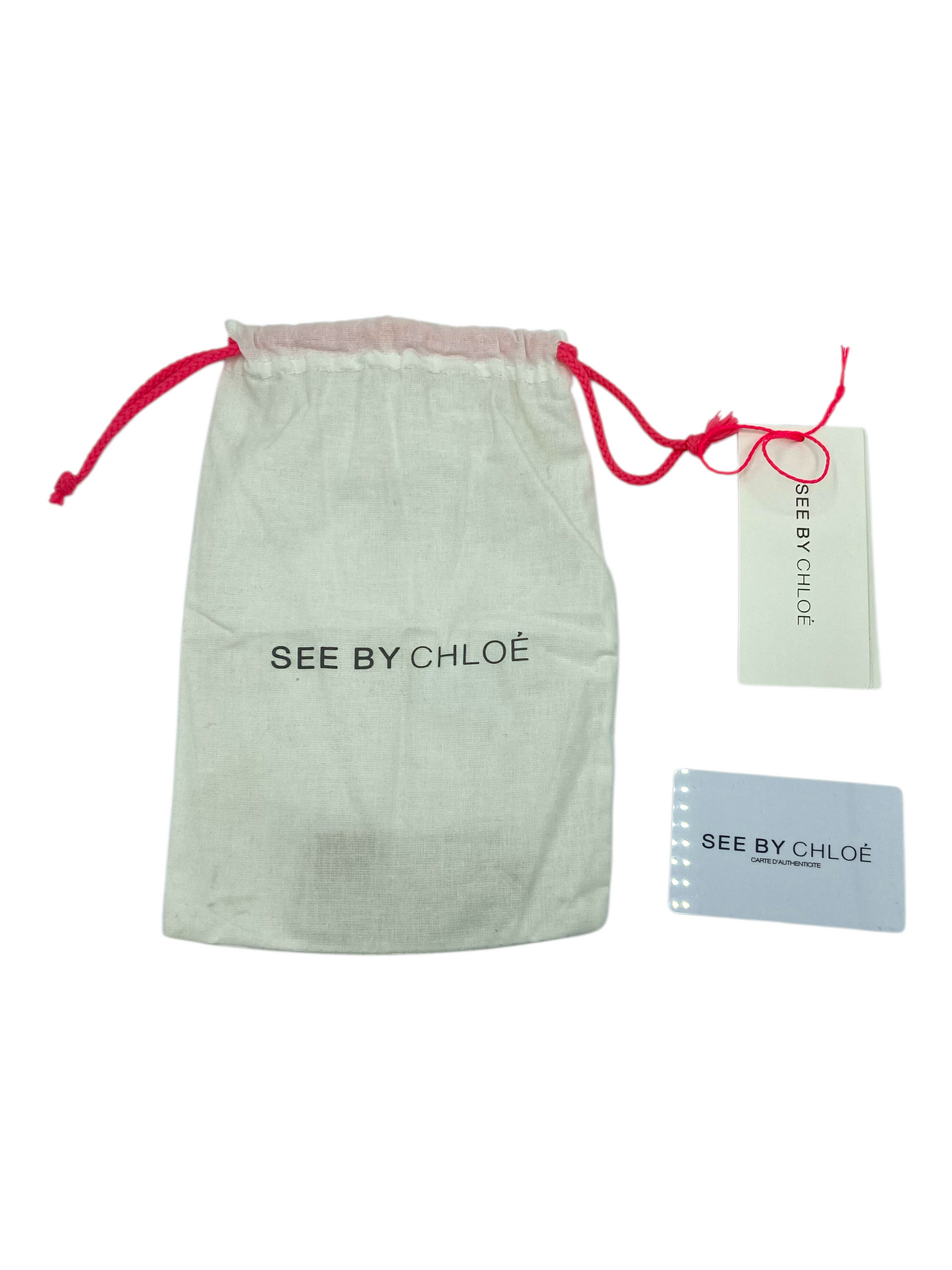 See By Chloé Tan Pebbled Leather Fringe Zip Around Wallet